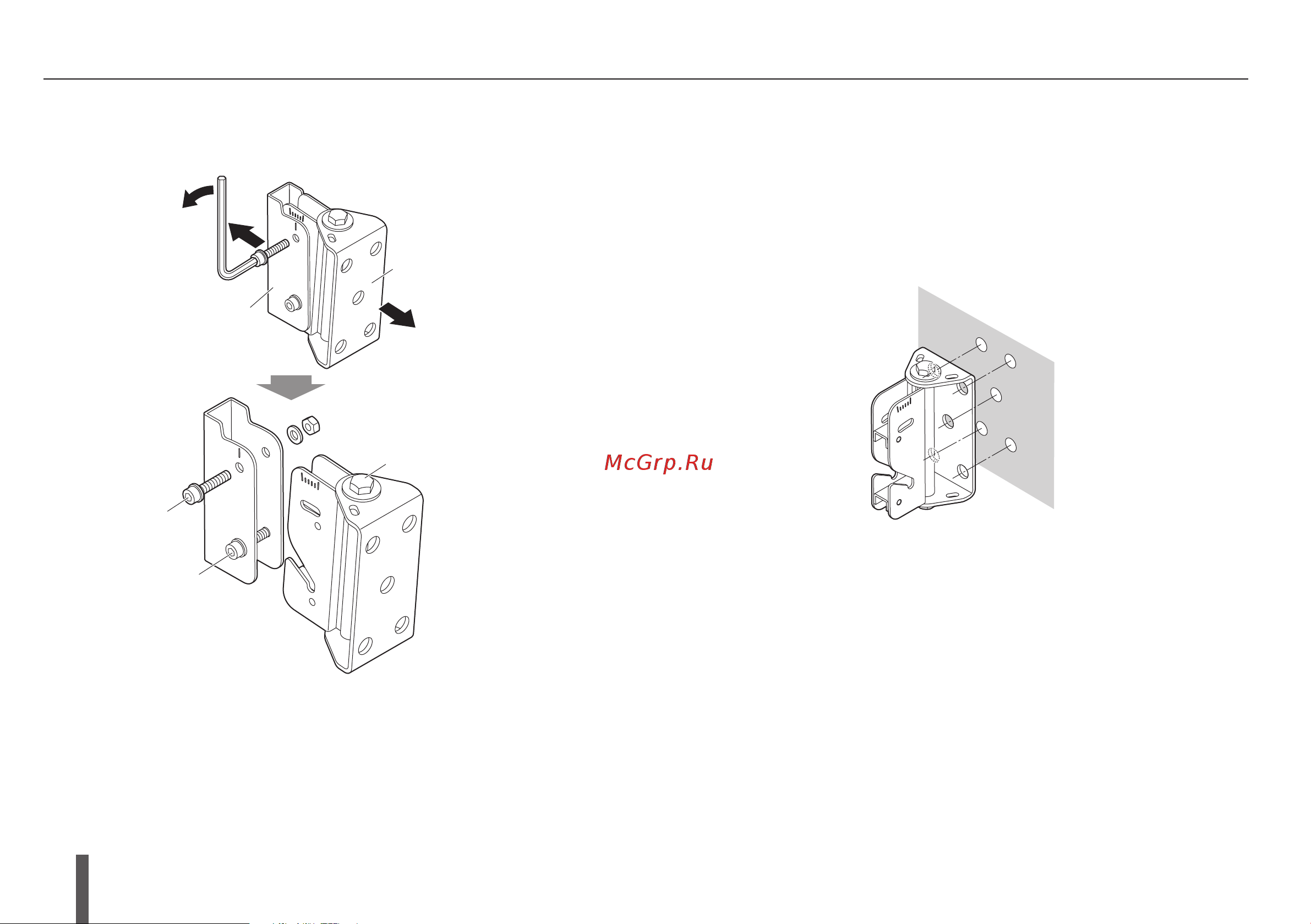 Yamaha VXL1B-16P [18/32] Attaching the wall mount bracket wmb l1