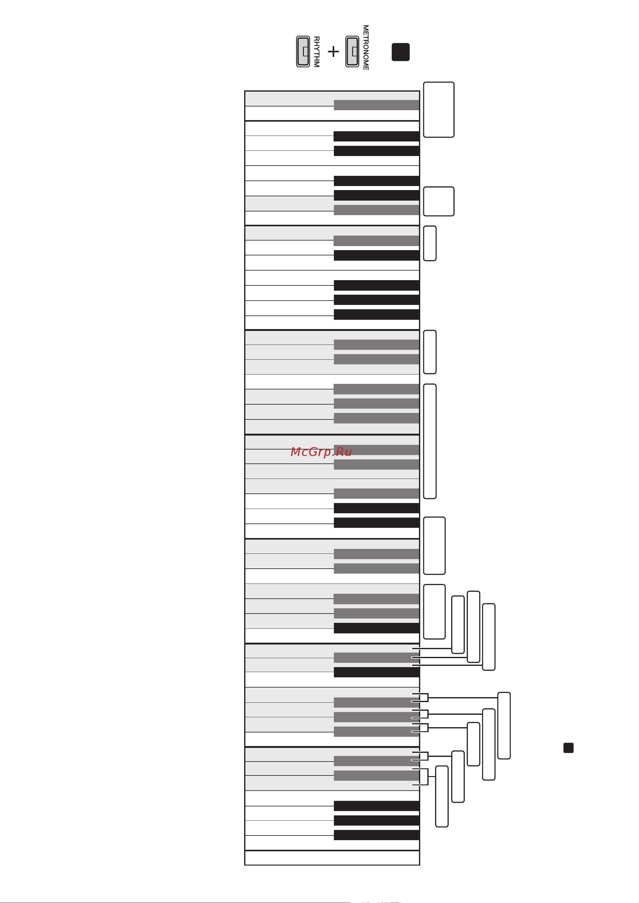 Yamaha P-125WH [29/34] Quick operation guide