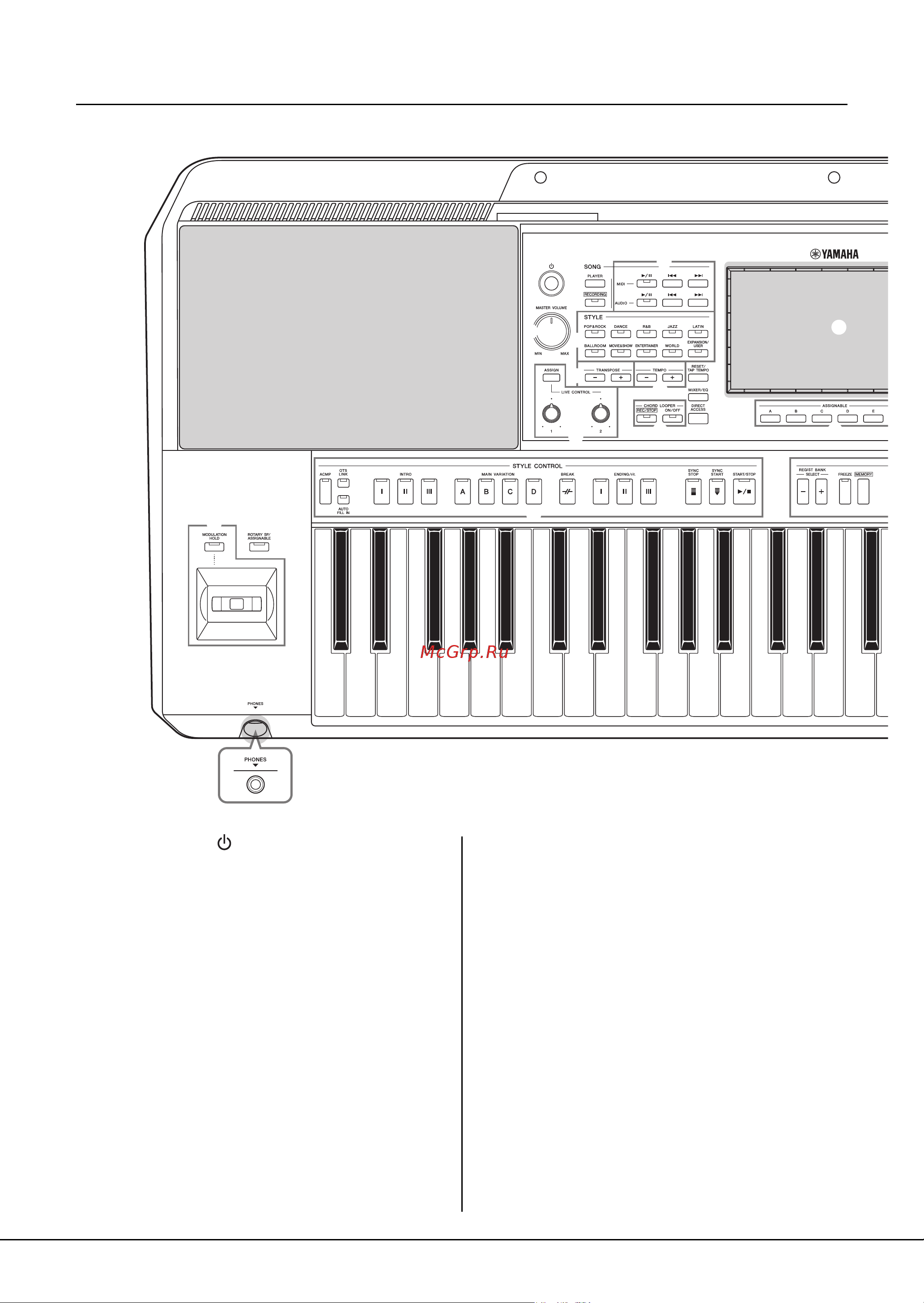 Yamaha PSR-SX900 [16/132] Элементы управления и разъемы на панели