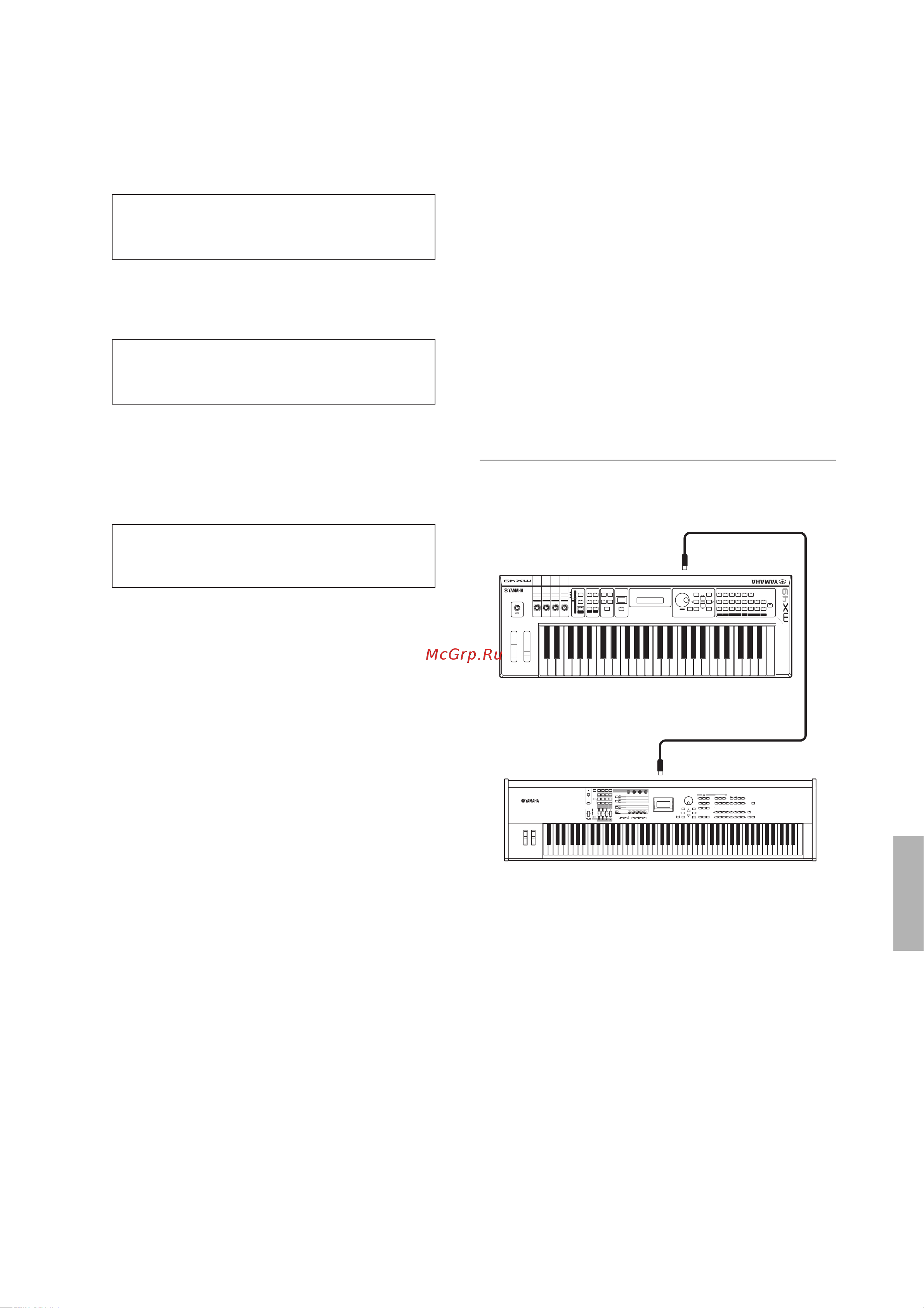 Yamaha MX88BK [38/49] Подключение внешнего midi инструмента