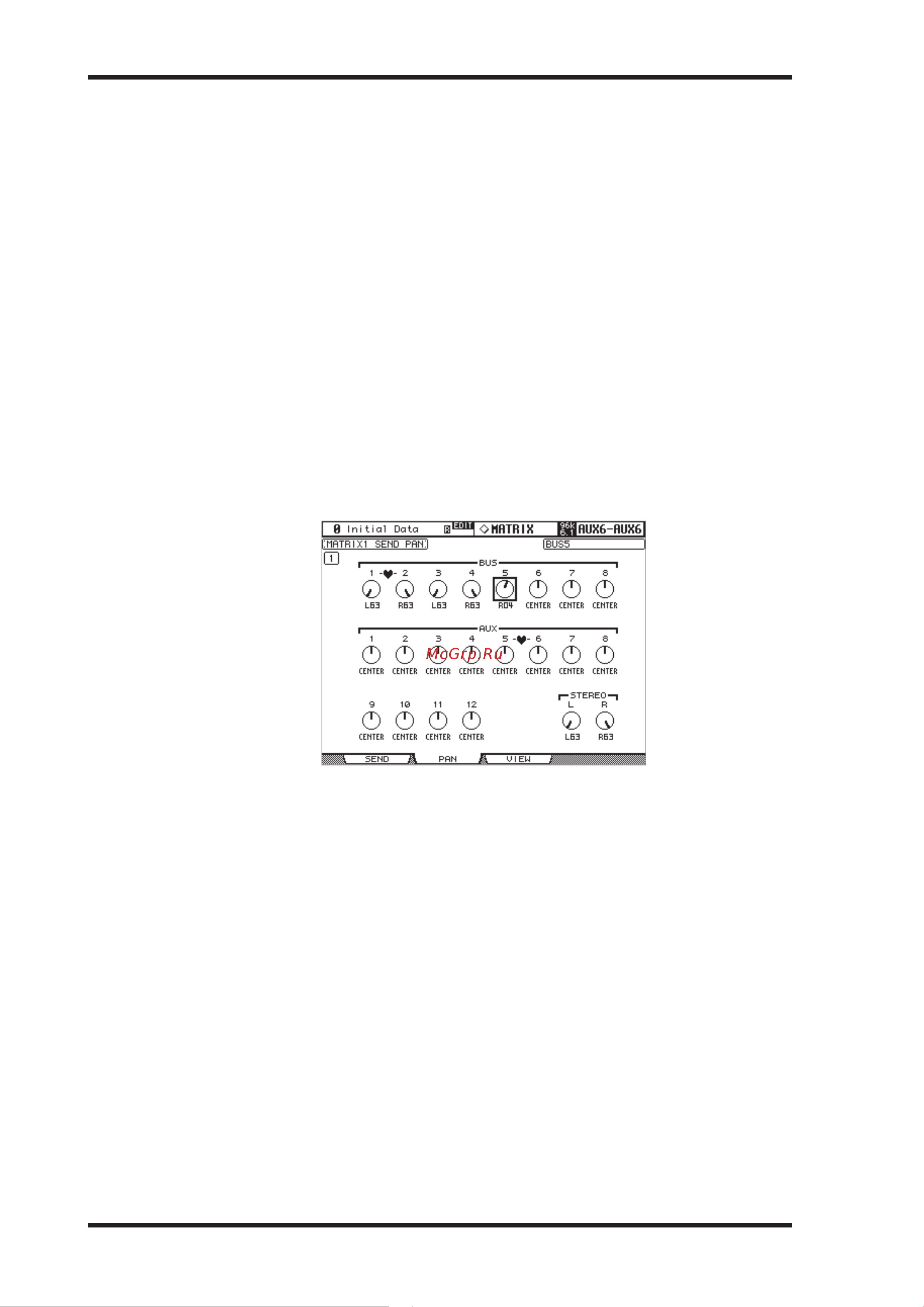 Yamaha DM2000VCM [123/315] Панорамирование посылов matrix