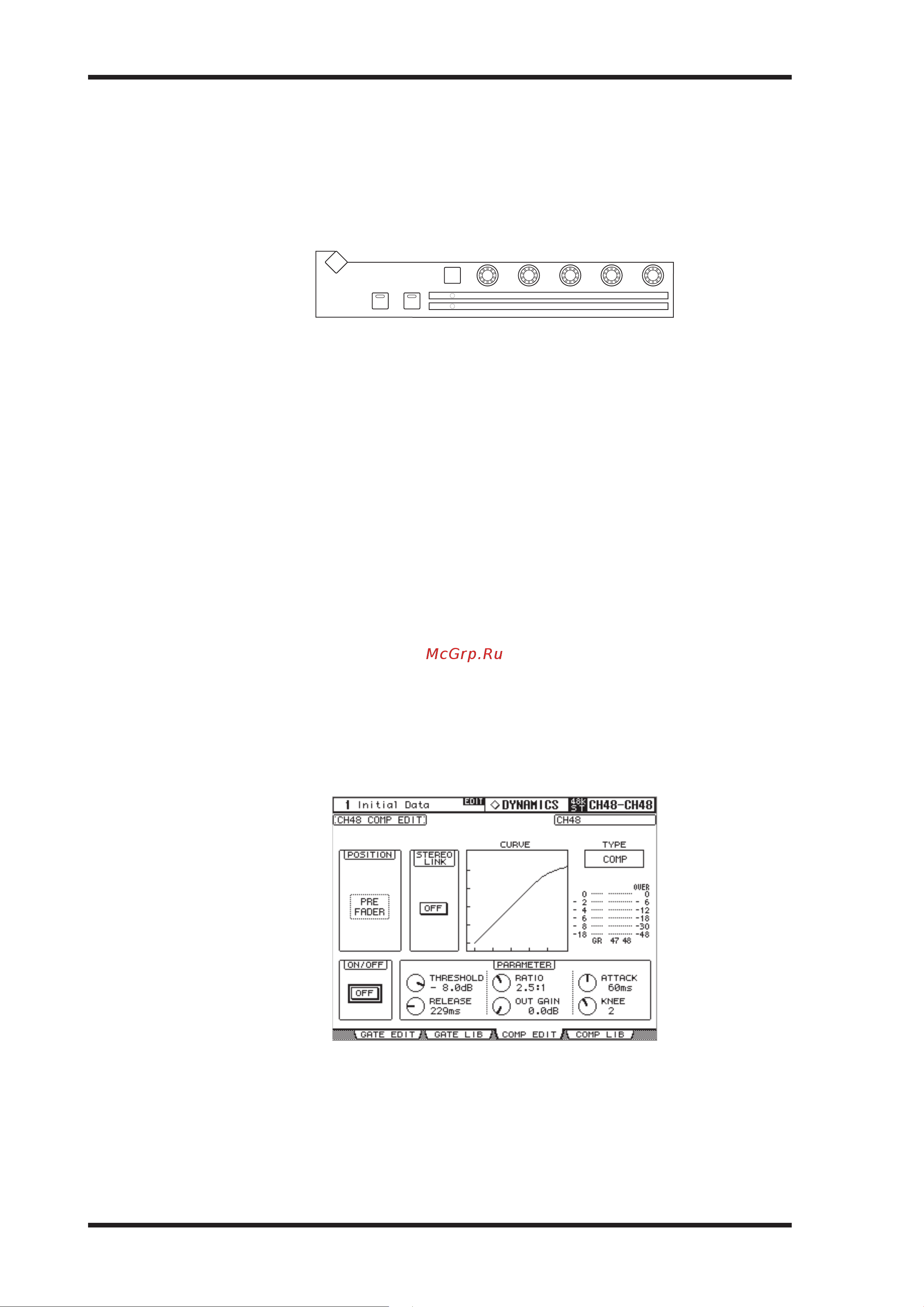 Yamaha DM2000VCM [139/315] Использование регуляторов динамики выбранного канала selected channel dynamics