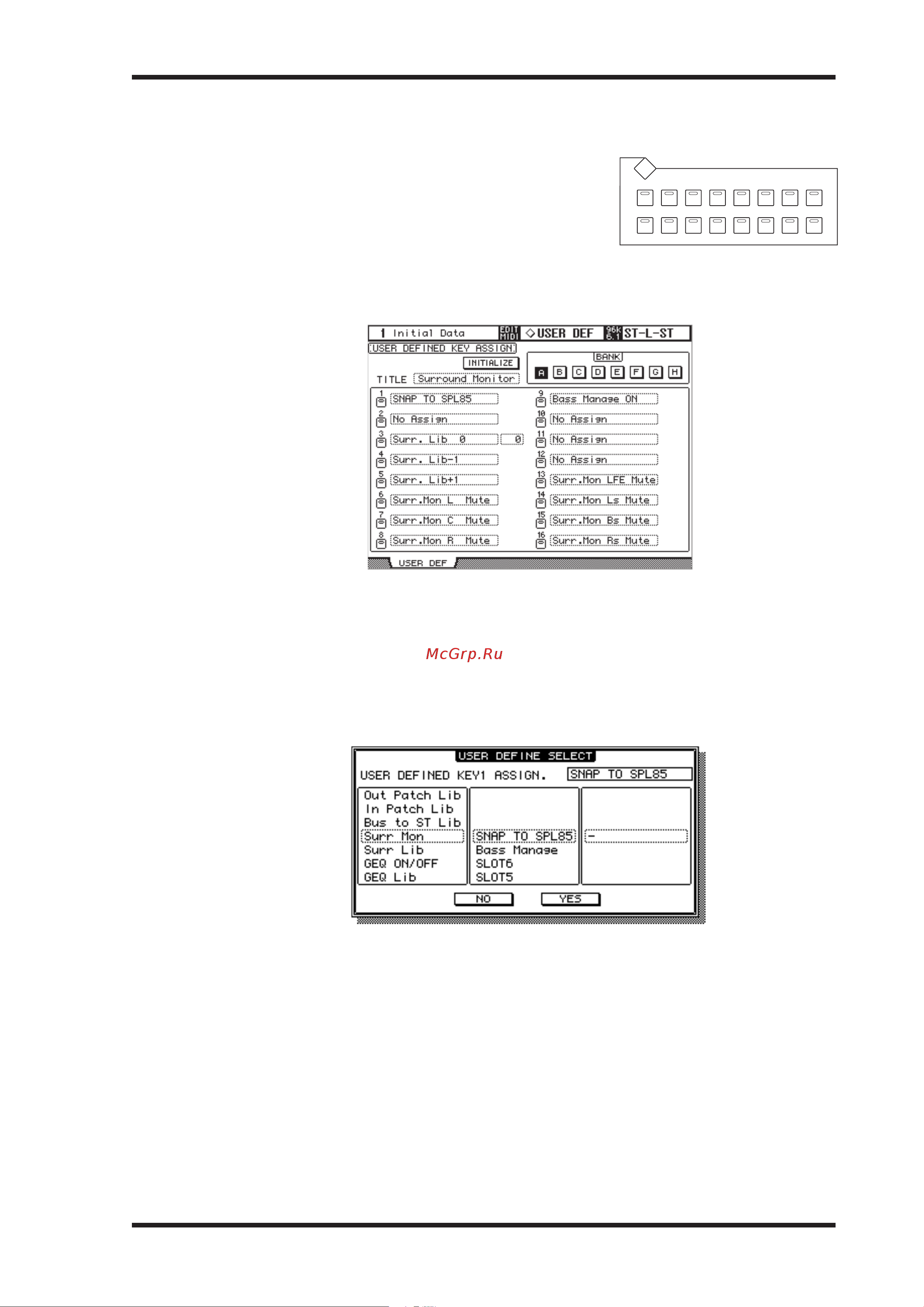 Yamaha DM2000VCM [270/315] Using the user deﬁned keys
