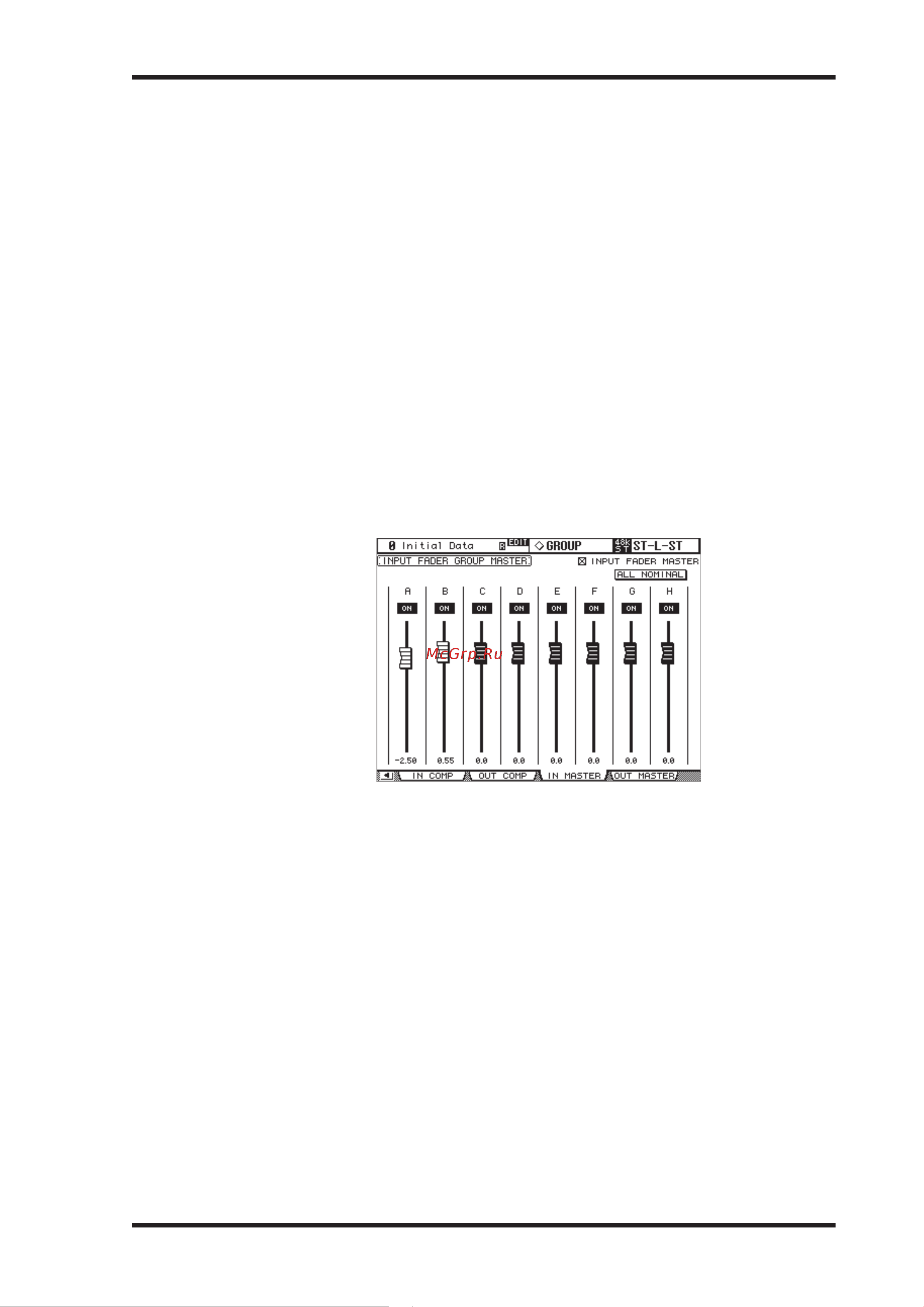 Yamaha DM2000VCM [92/315] Функция group master для фейдеров входных каналов