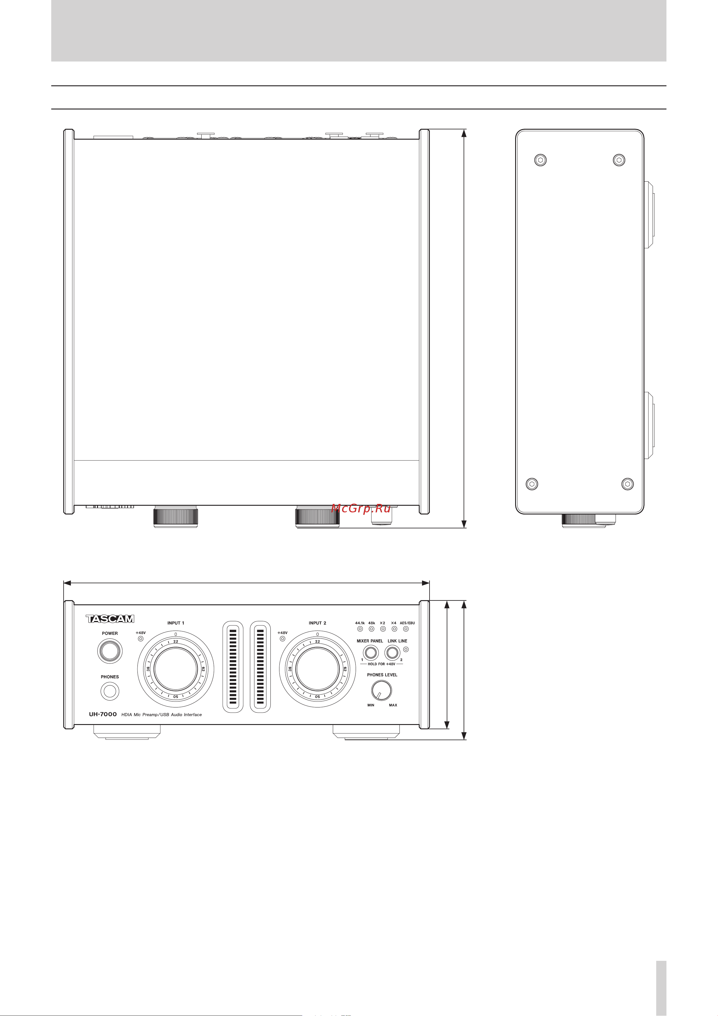 Tascam UH-7000 [33/36] Specifications