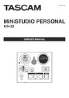 Tascam MiNiSTUDIO PERSONAL US-32 Руководство по эксплуатации