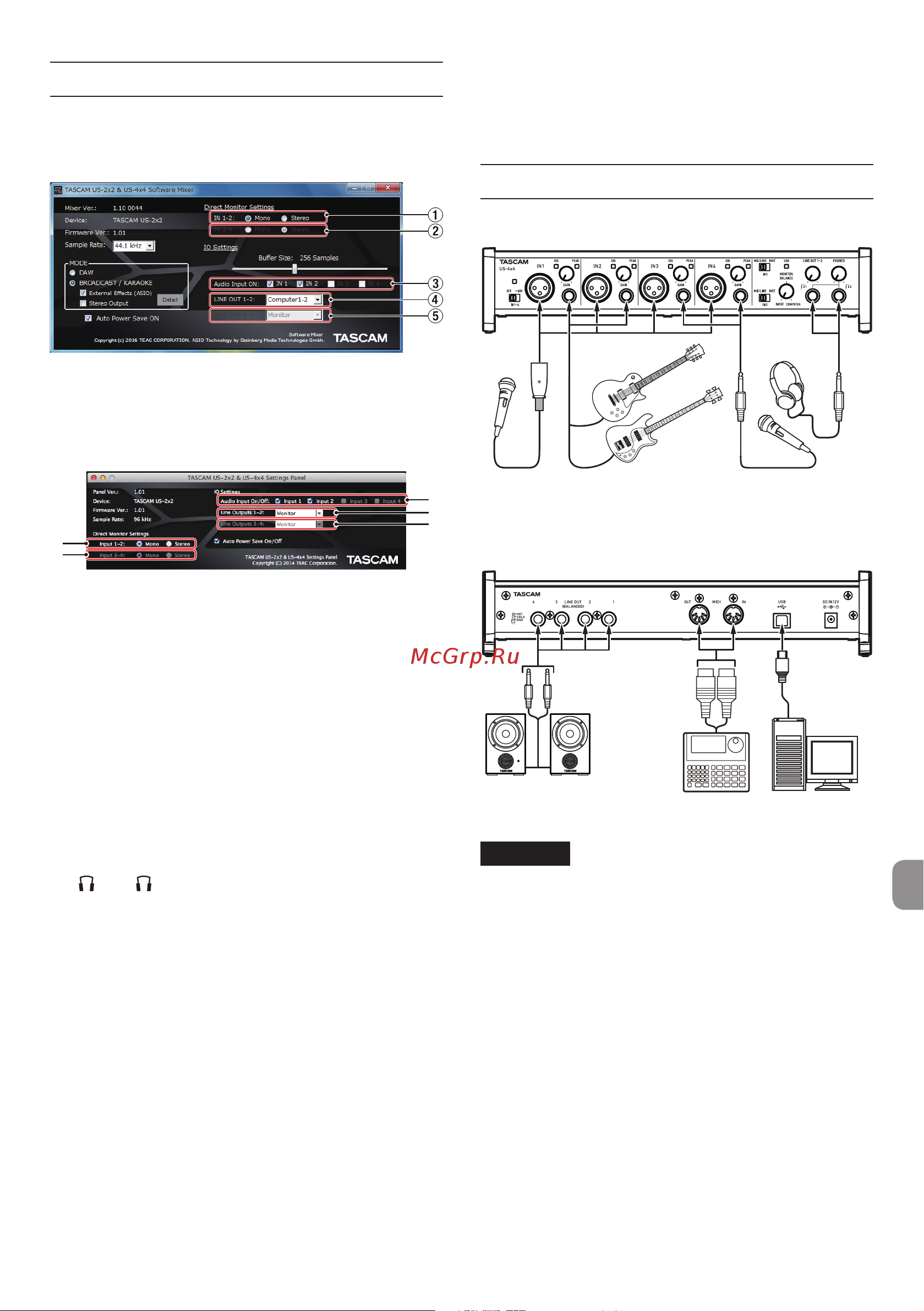 Tascam US-2x2TP [53/88] Technische daten