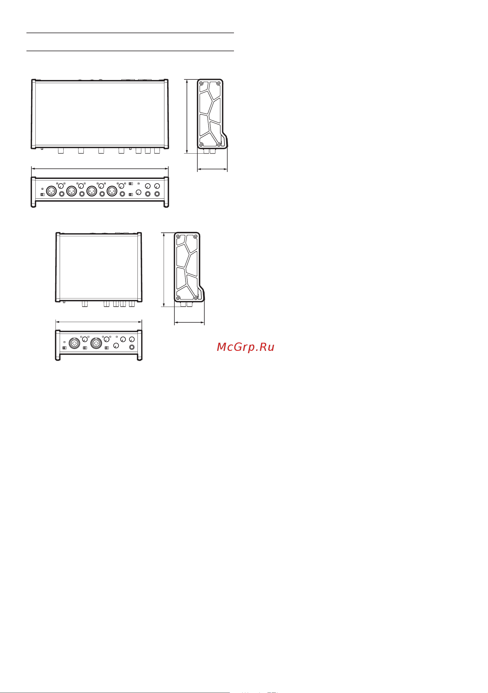 Tascam US-2x2TP [72/88] Dimensioni