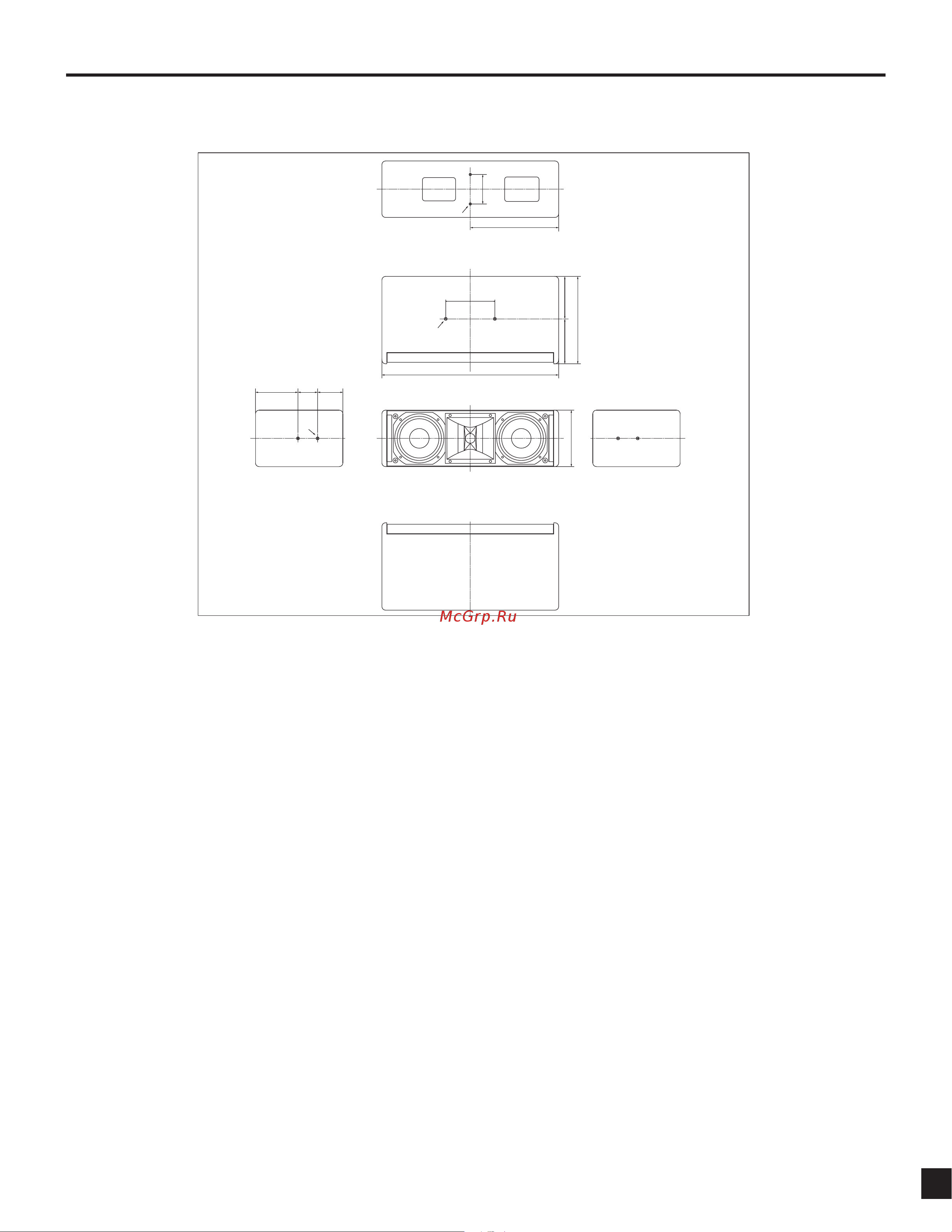 Yamaha IF2205 [5/6] Dimensions