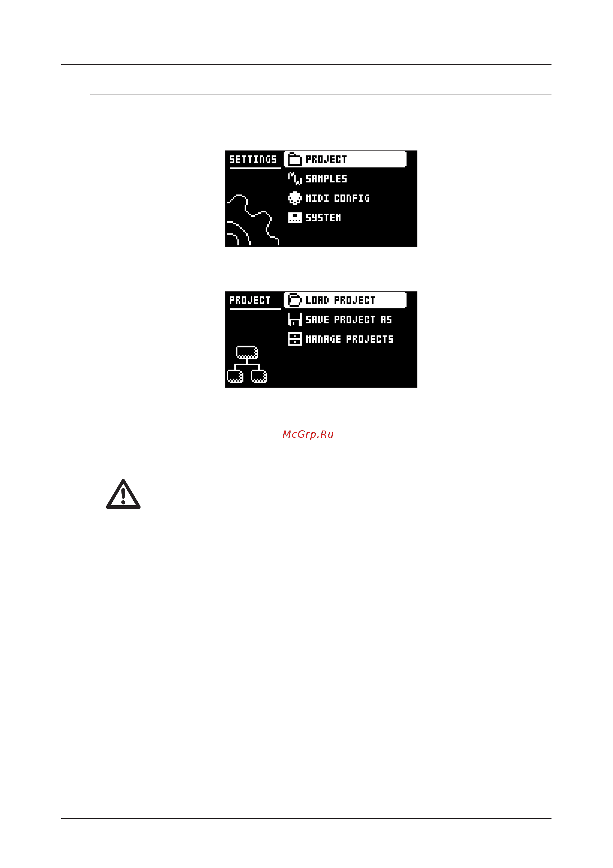 ELEKTRON Digitakt [52/70] Settings menu