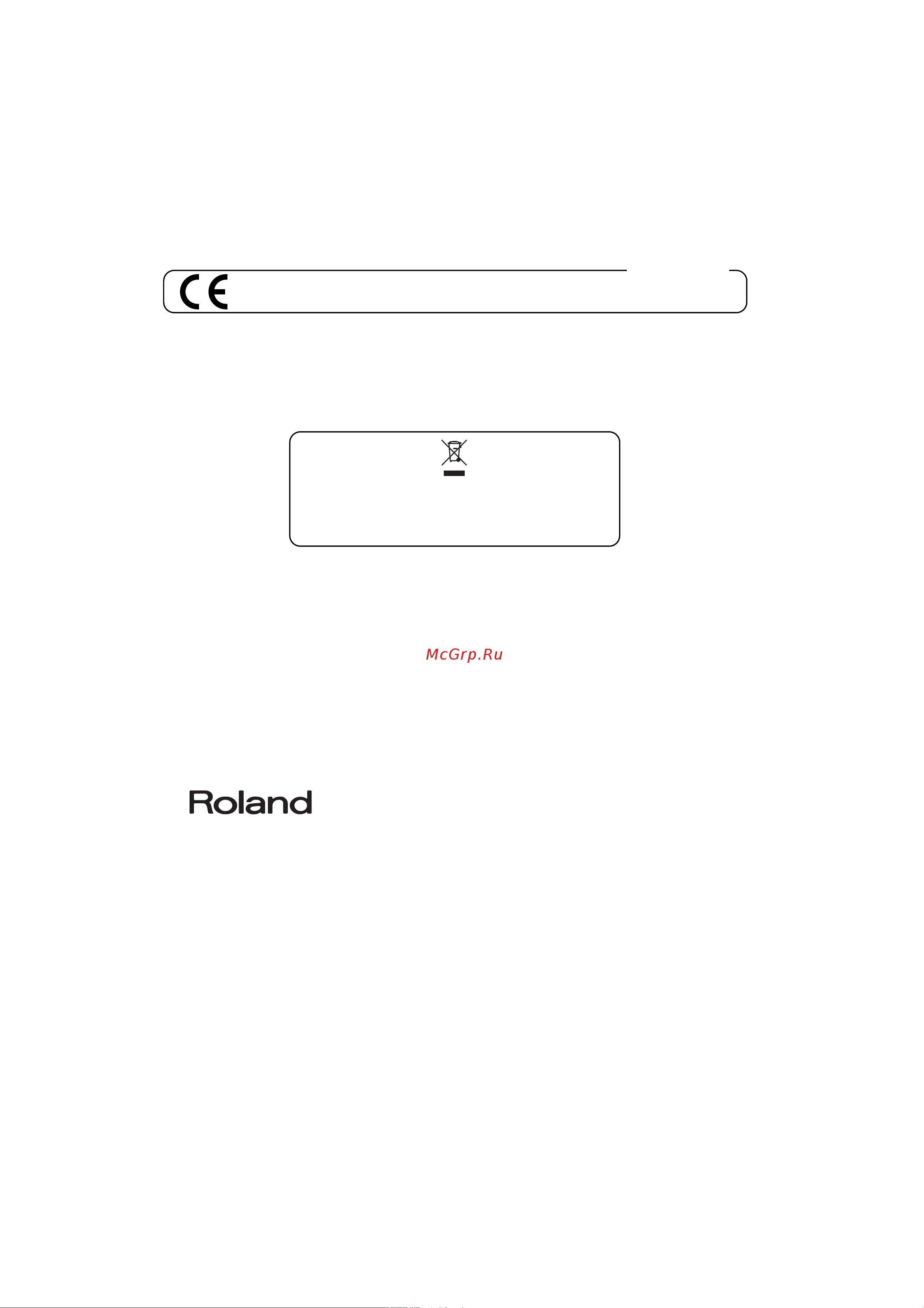 Roland RP102-BK [32/32] Информация