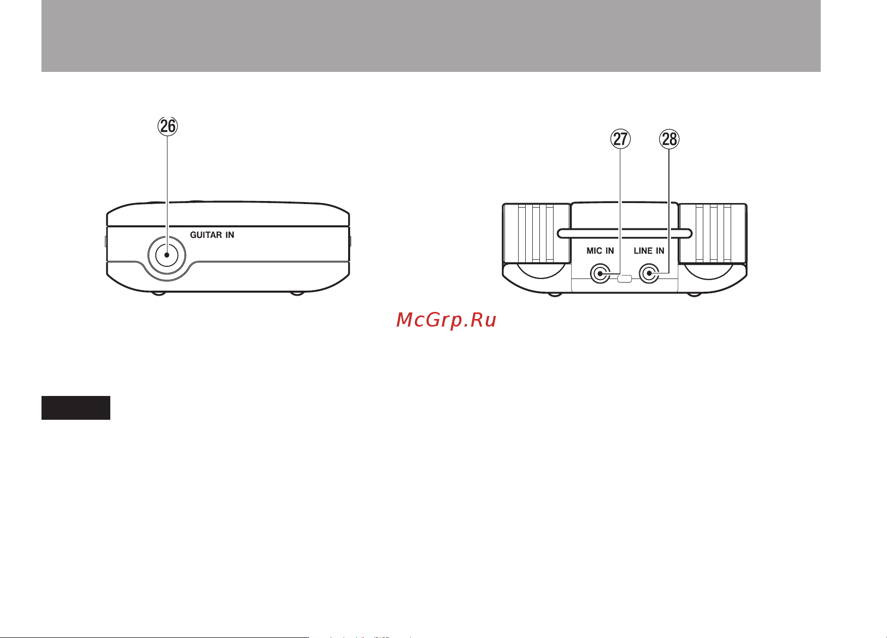 Tascam GT-R1 [20/112] Part names and functions