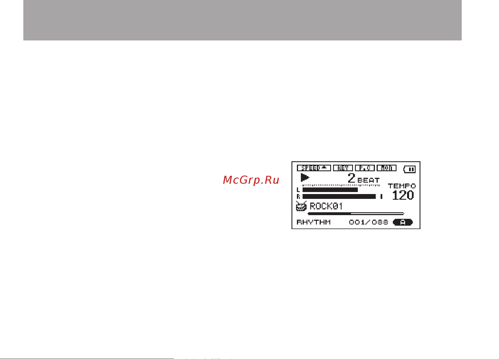 Tascam GT-R1 [26/112] Screen overview