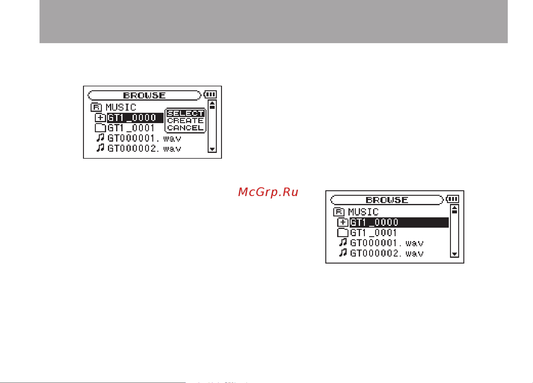 Tascam GT-R1 [59/112] Playback area and playlist
