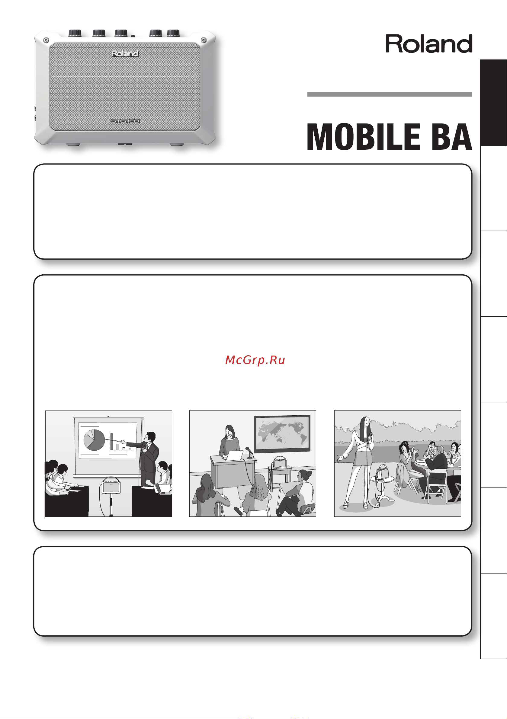 Roland Mobile BA [3/116] Owner s manual