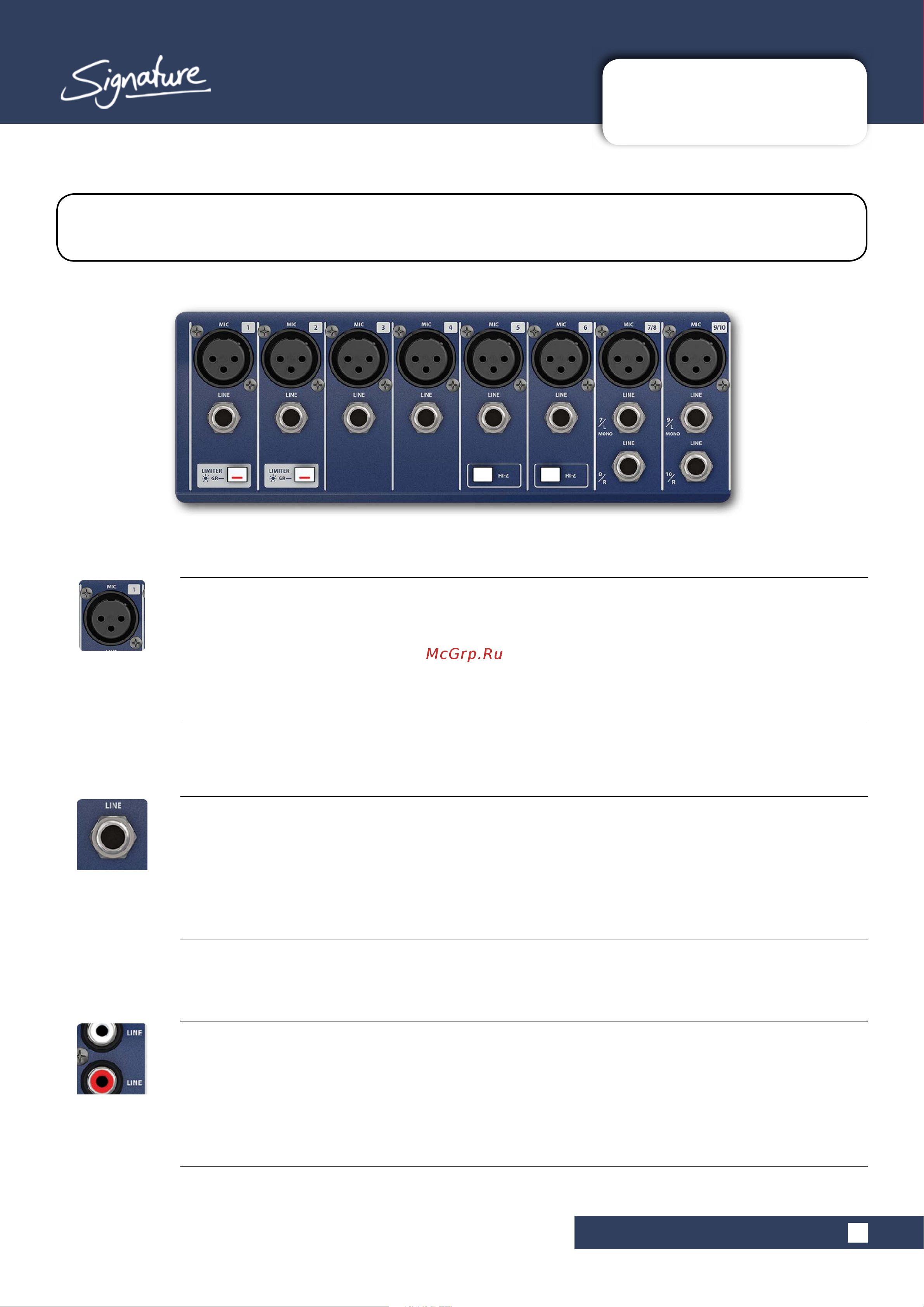 Soundcraft Signature 10 [20/55] Console inputs