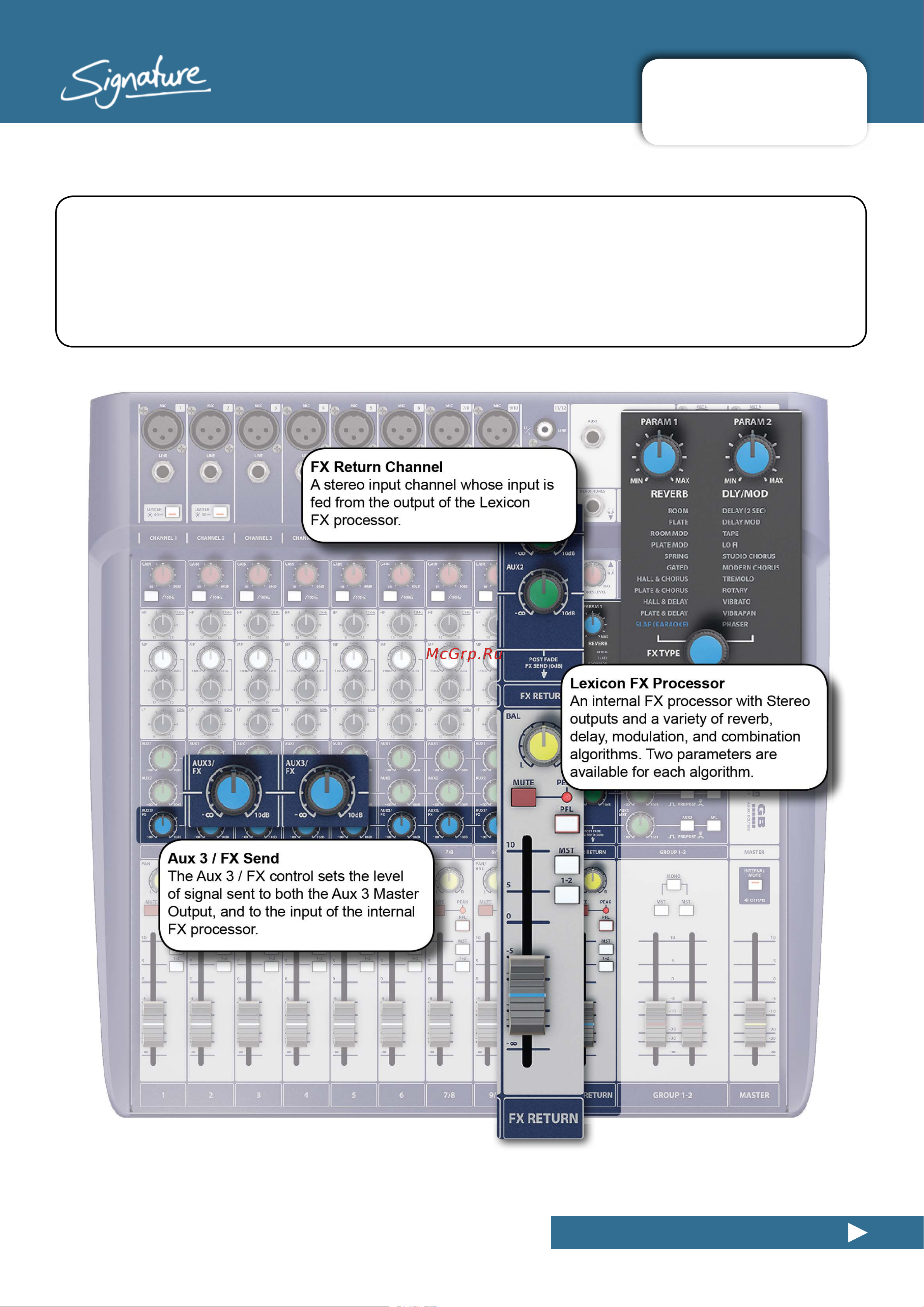 Soundcraft Signature 12 [48/55] Lexicon fx