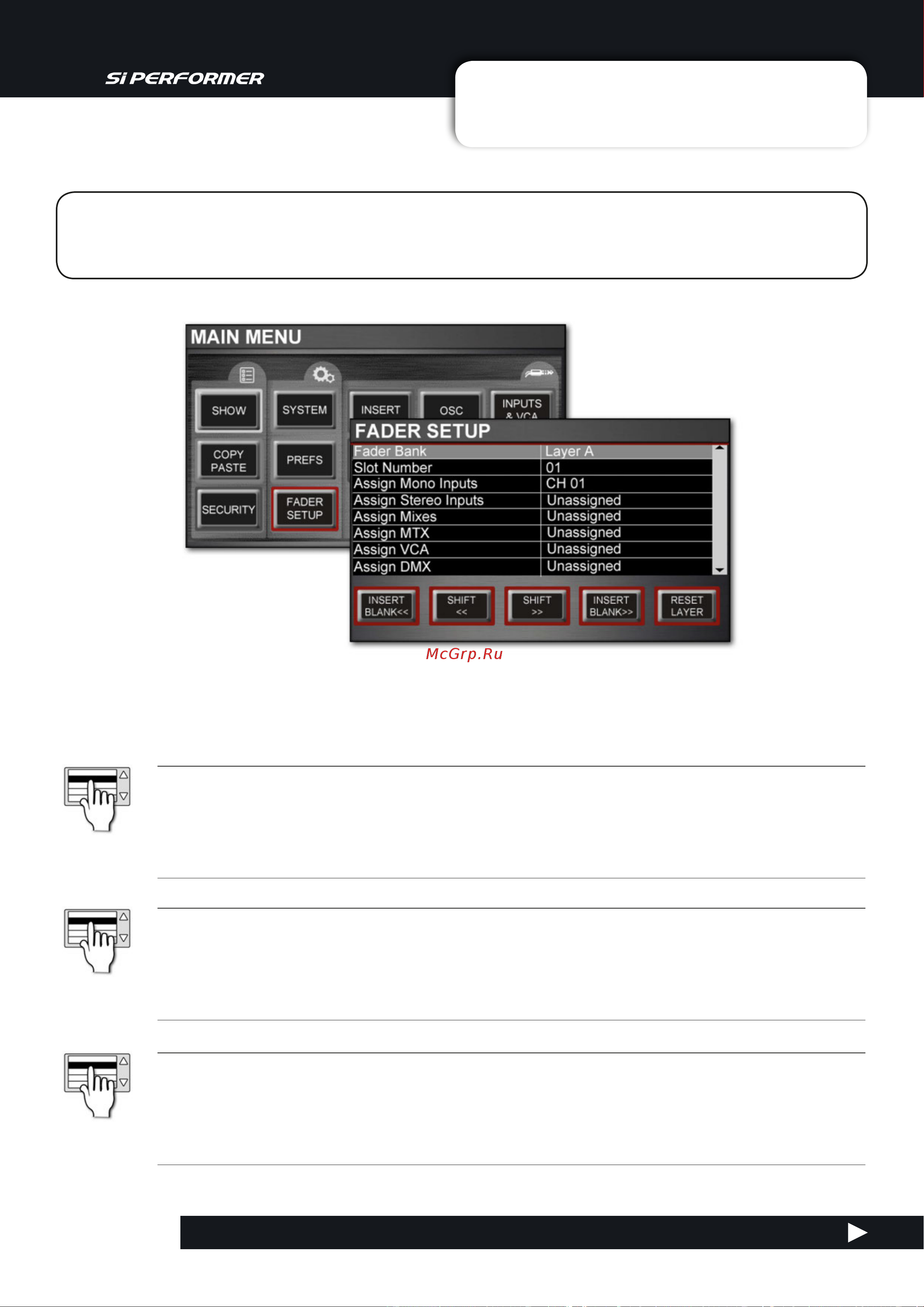 Soundcraft Si Performer 1 [18/135] Control channel assignment