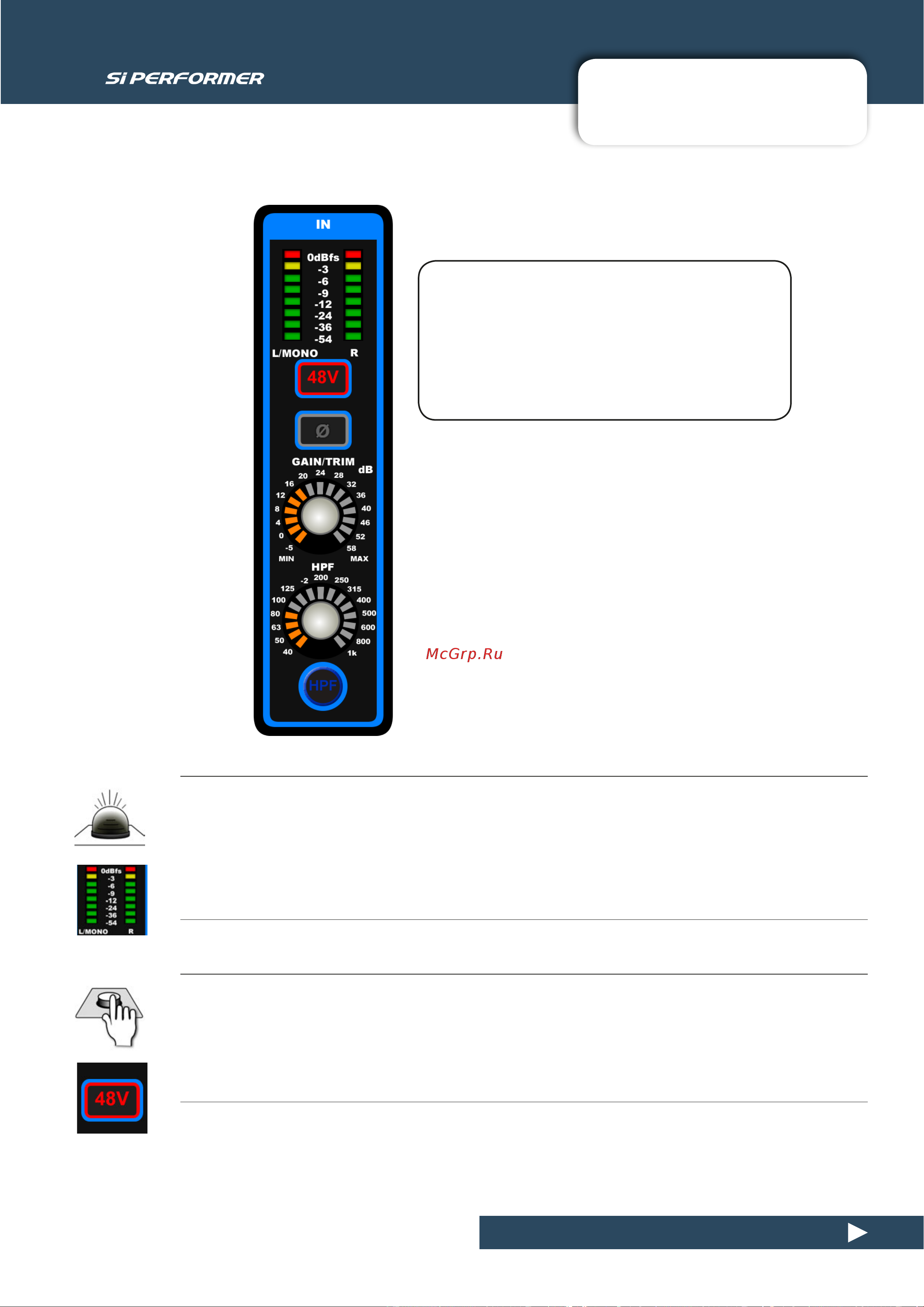 Soundcraft Si Performer 1 [56/135] Acs input section