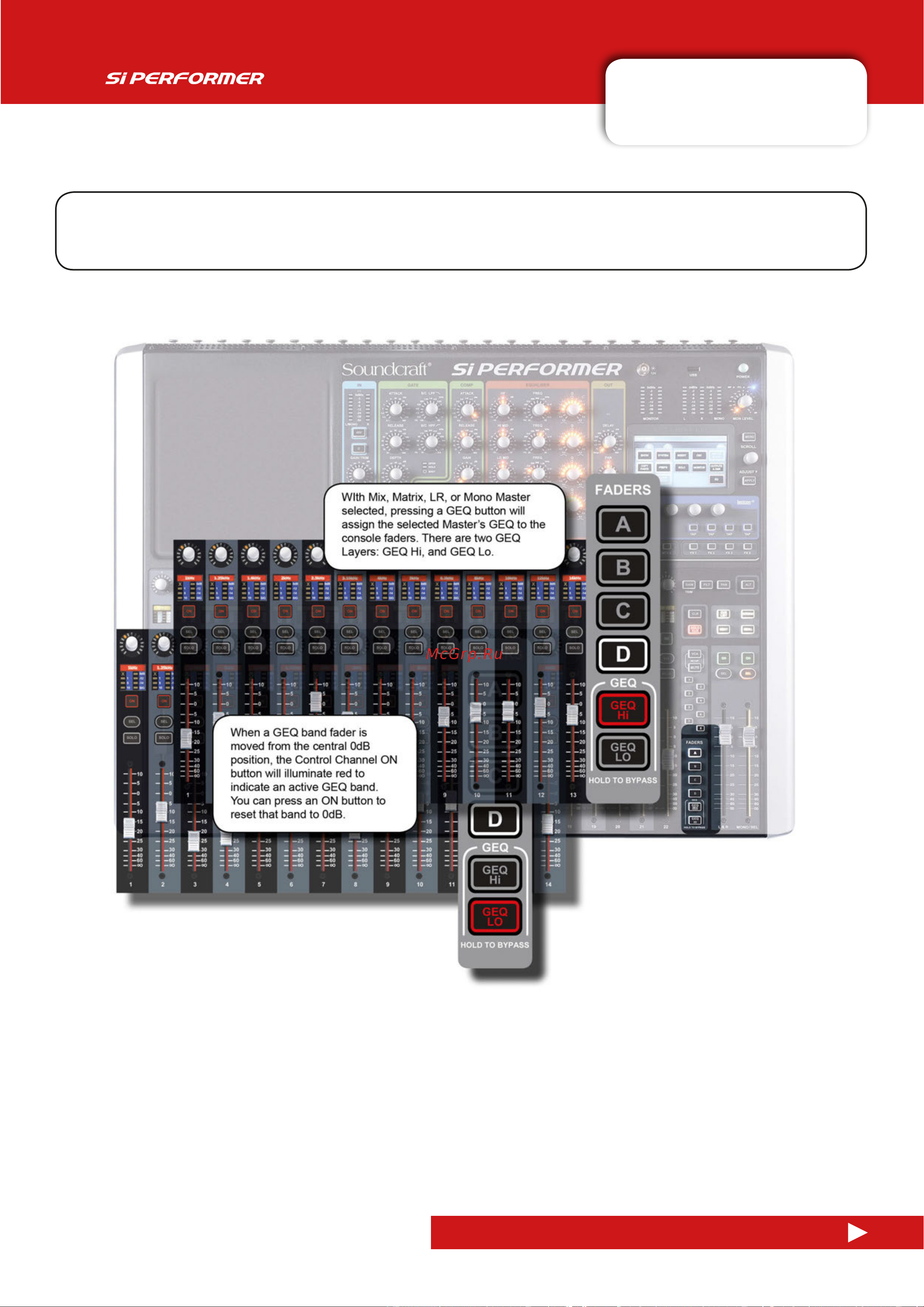 Soundcraft Si Performer 1 [70/135] Graphic eq geq