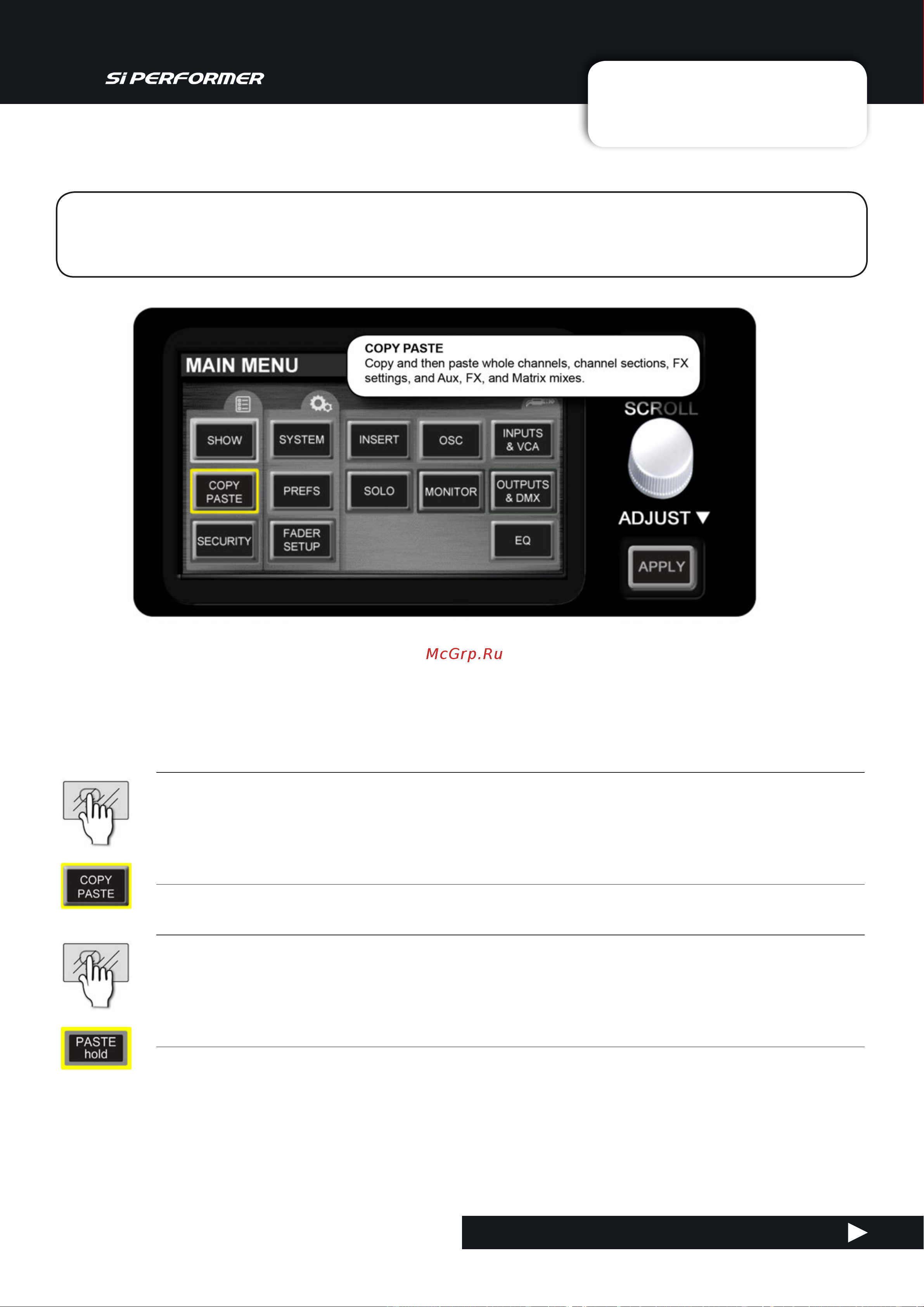Soundcraft Si Performer 1 [78/135] Copy and paste