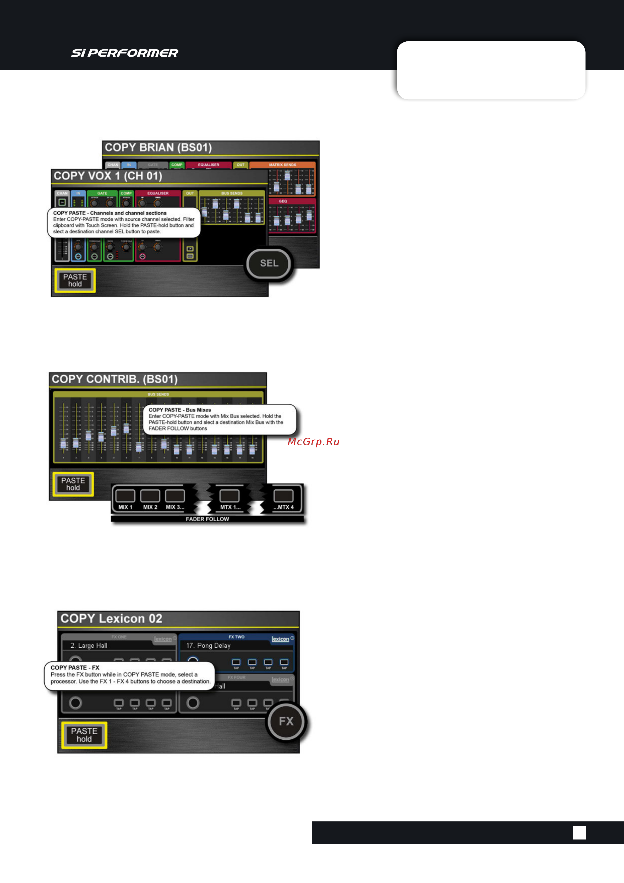 Soundcraft Si Performer 1 [79/135] Copy and paste