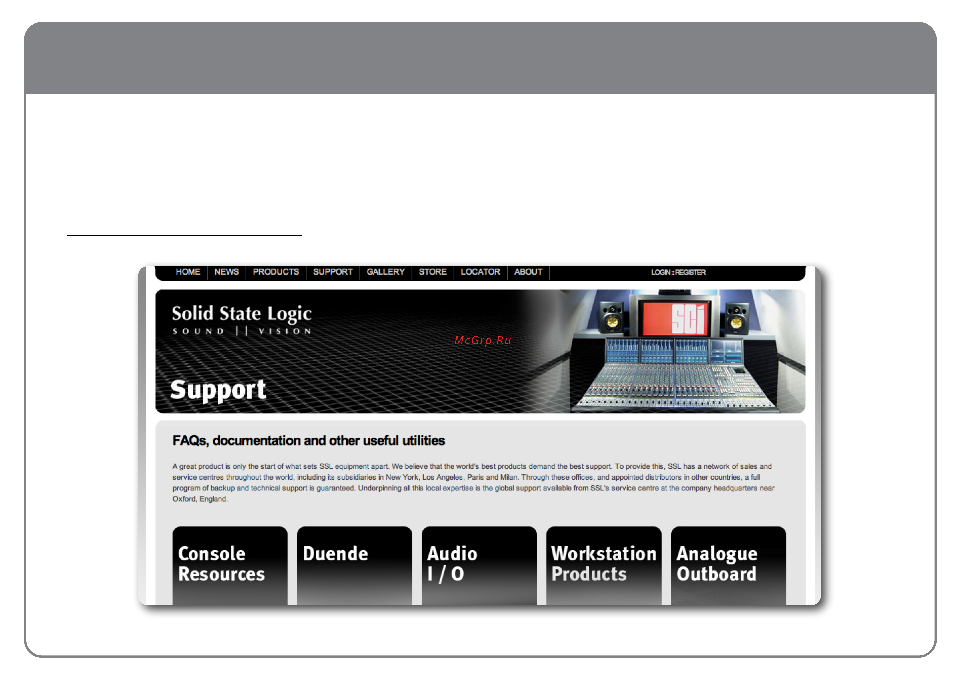 SOLID STATE LOGIC MX4 [18/19] Support