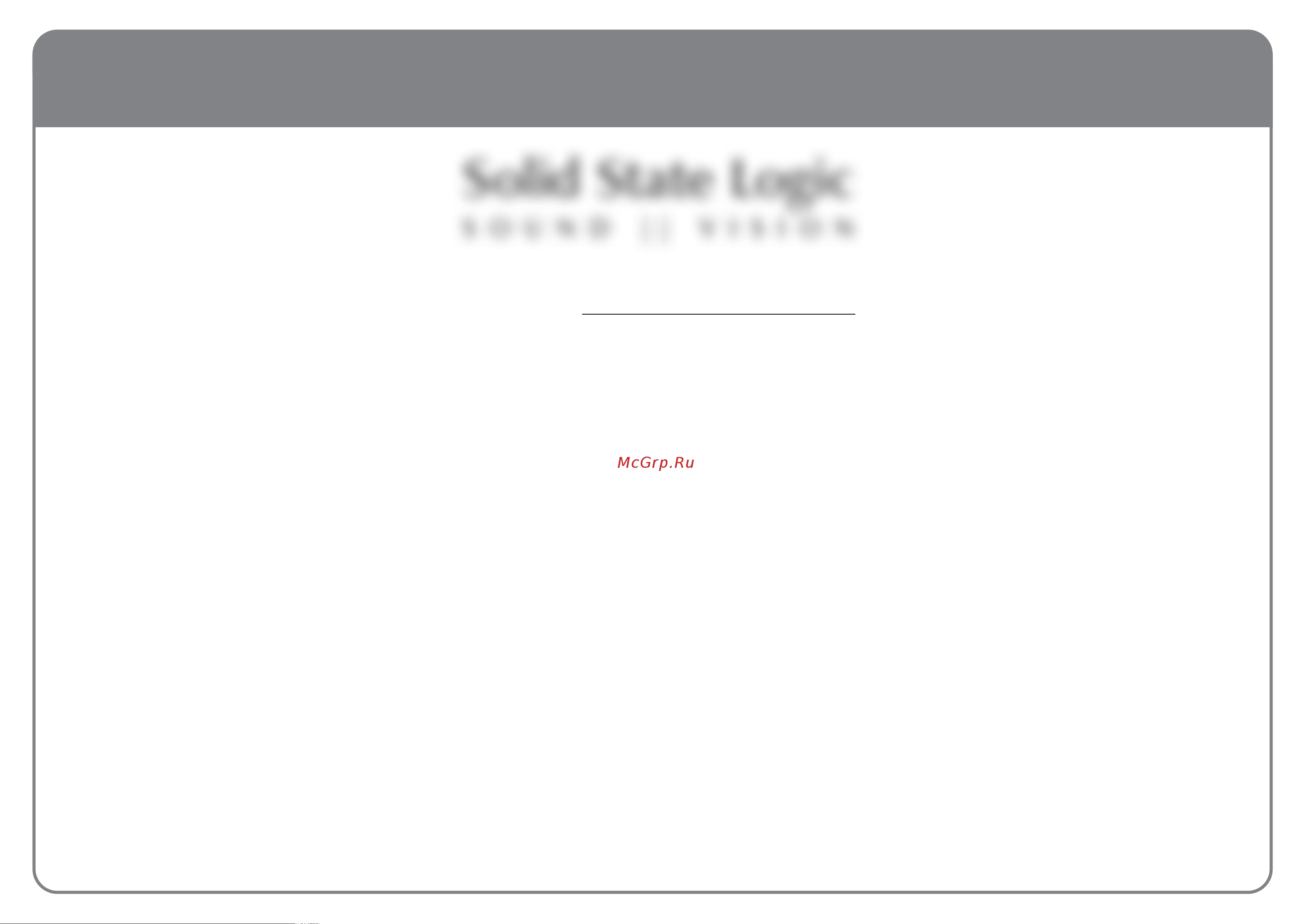 SOLID STATE LOGIC MX4 [19/19] Solid state logic