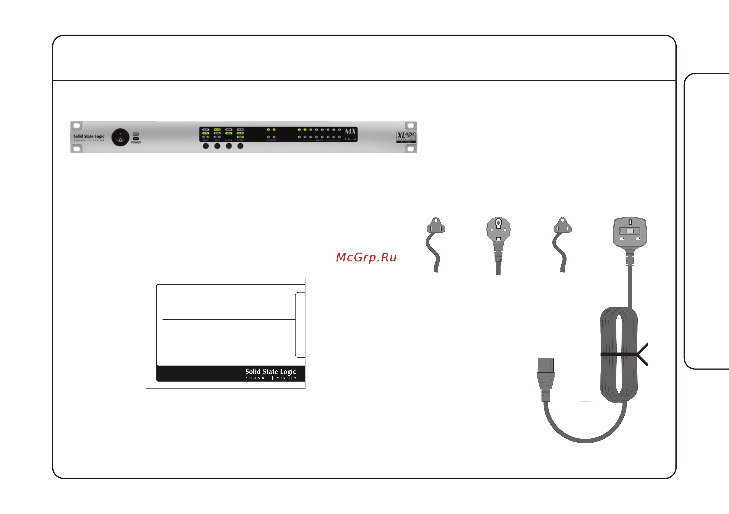SOLID STATE LOGIC Alpha Link MX 16-4 [23/52] Auspacken