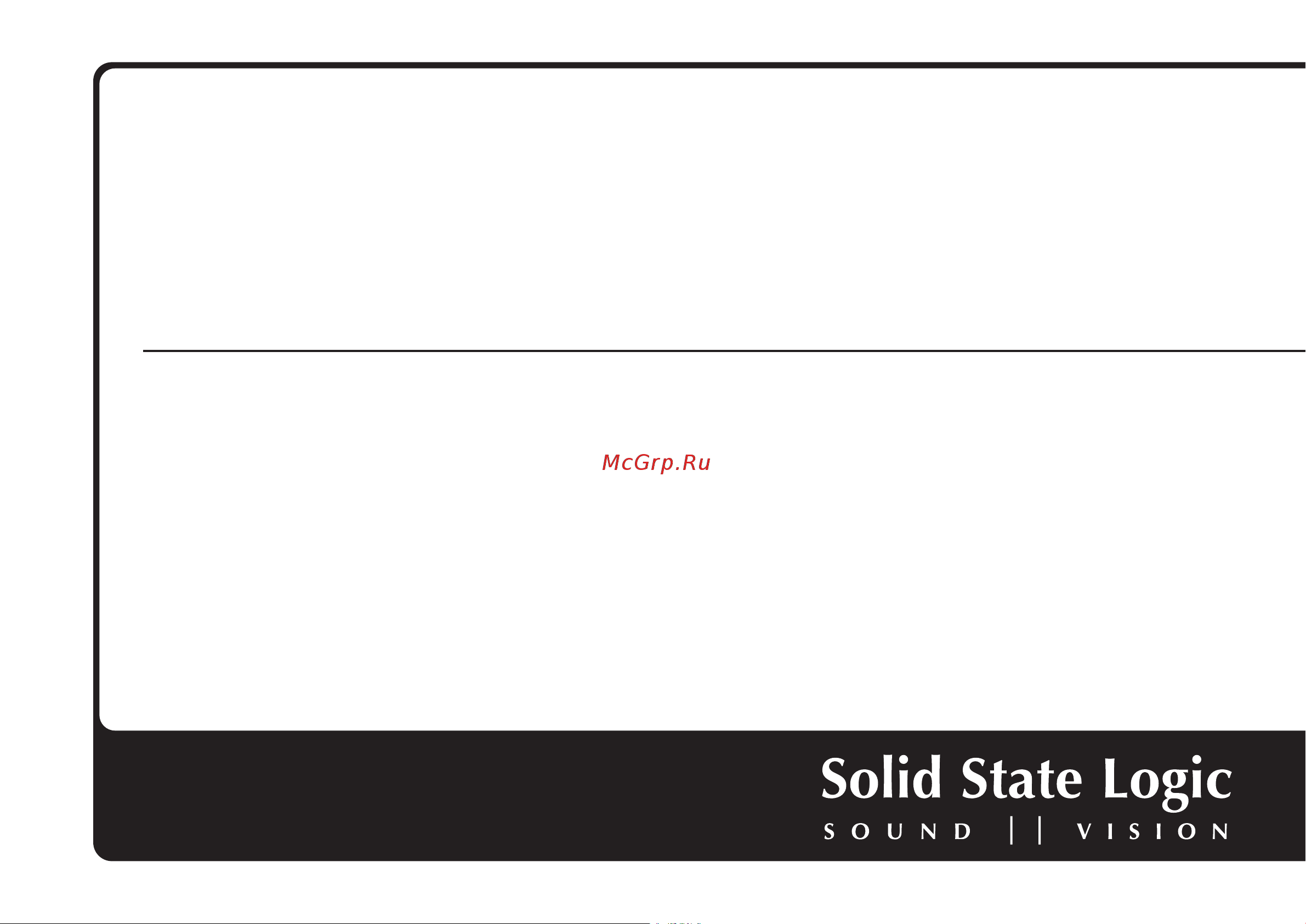 SOLID STATE LOGIC Alpha Link MADI SX Руководство по эксплуатации онлайн