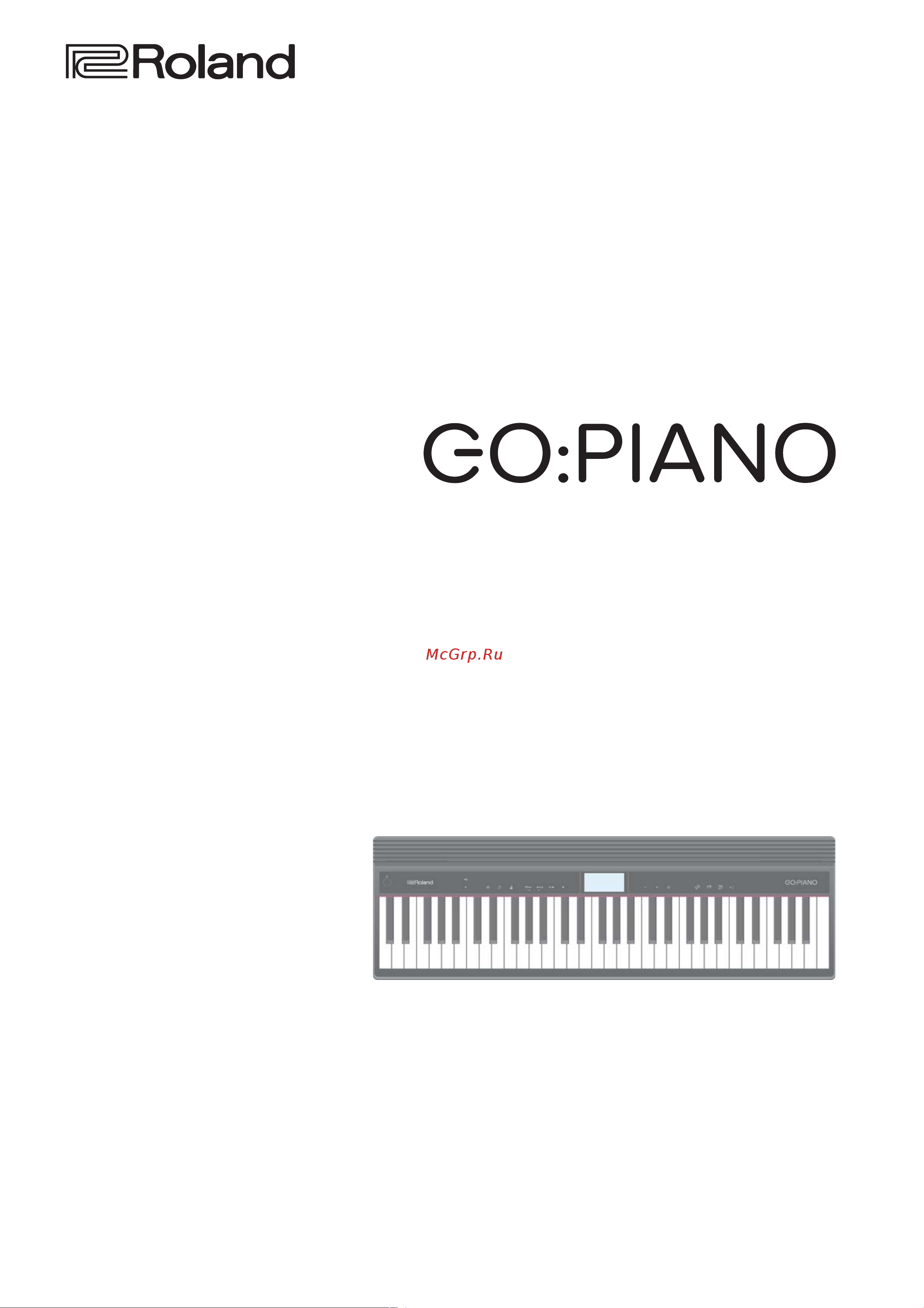 Roland GO PIANO (GO-61P) Руководство по эксплуатации онлайн