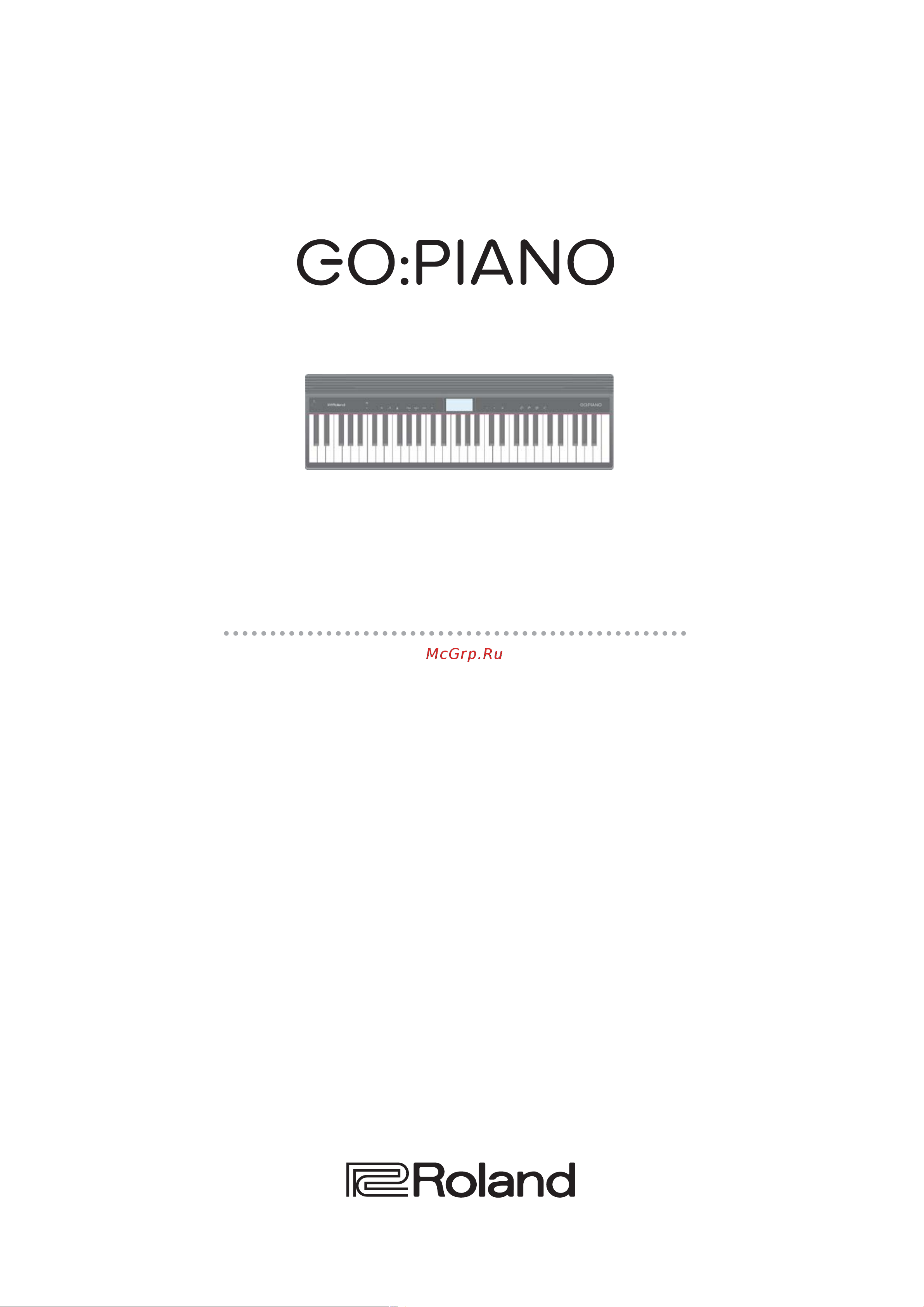Roland GO PIANO (GO-61P) [2/16] Руководство пользователя