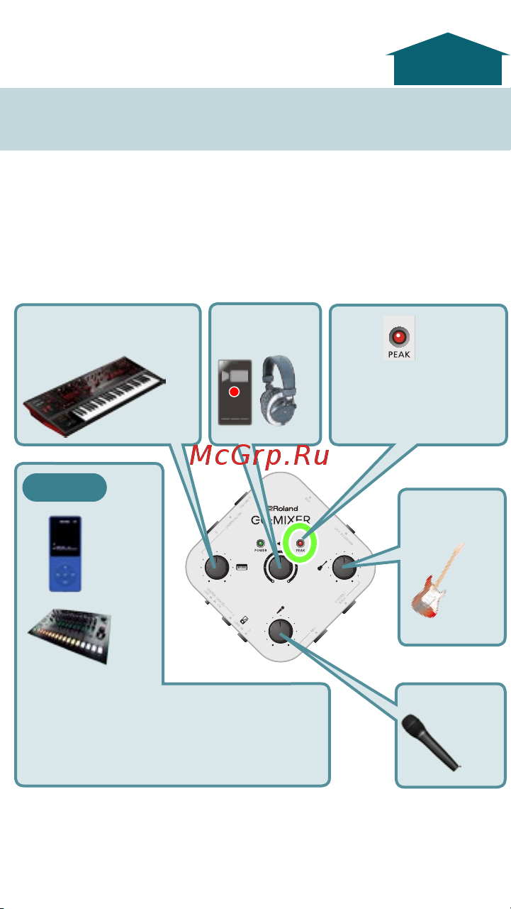 Roland GO Mixer [5/8] Adjusting the volume