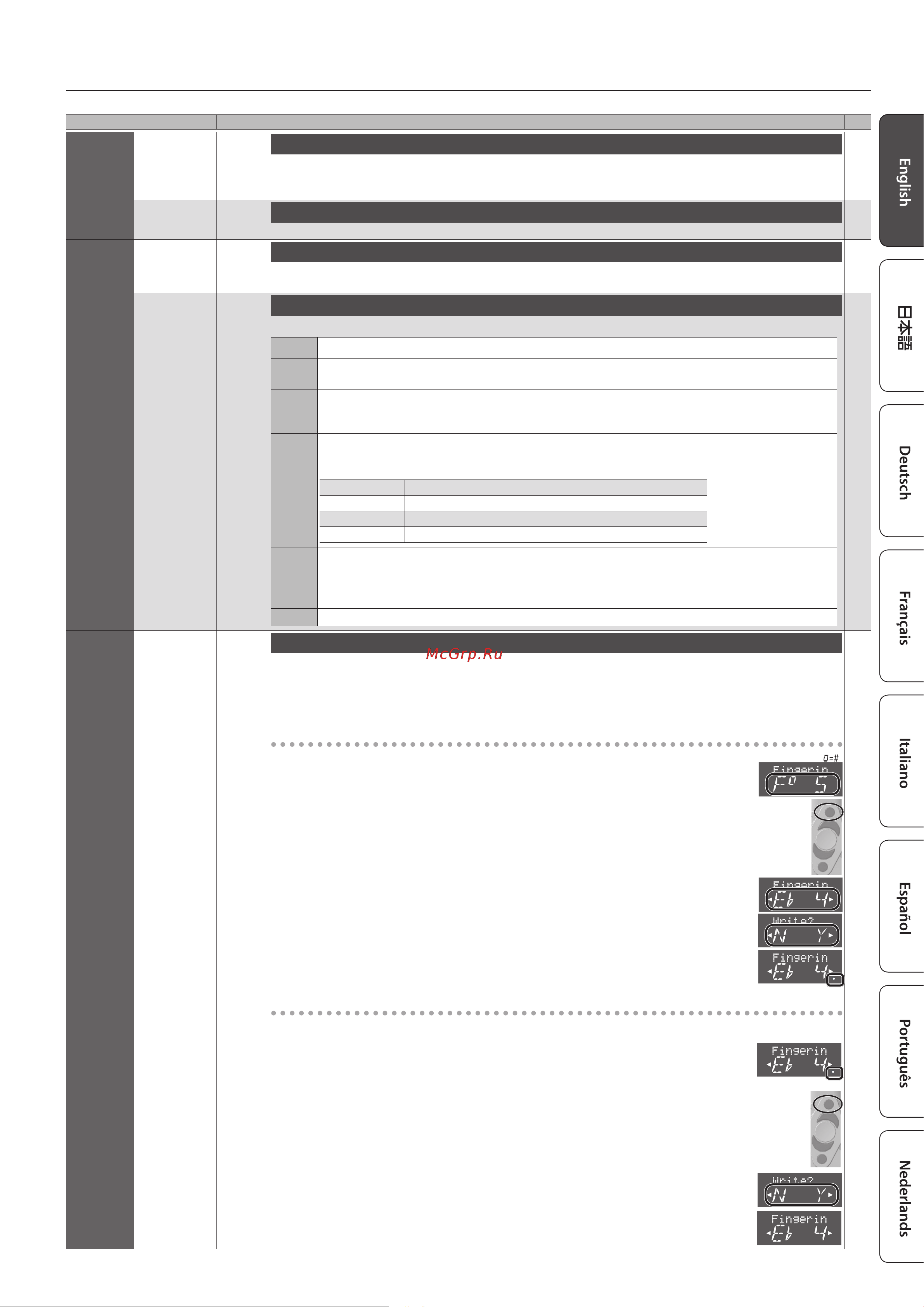 Roland Aerophone AE-10 [9/22] Menu settings