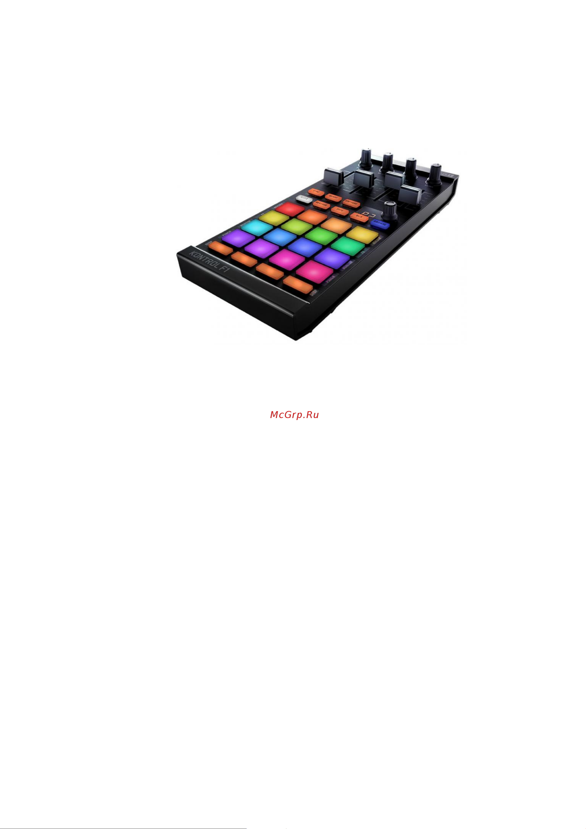 Native Instruments TRAKTOR KONTROL F1 Руководство по эксплуатации онлайн