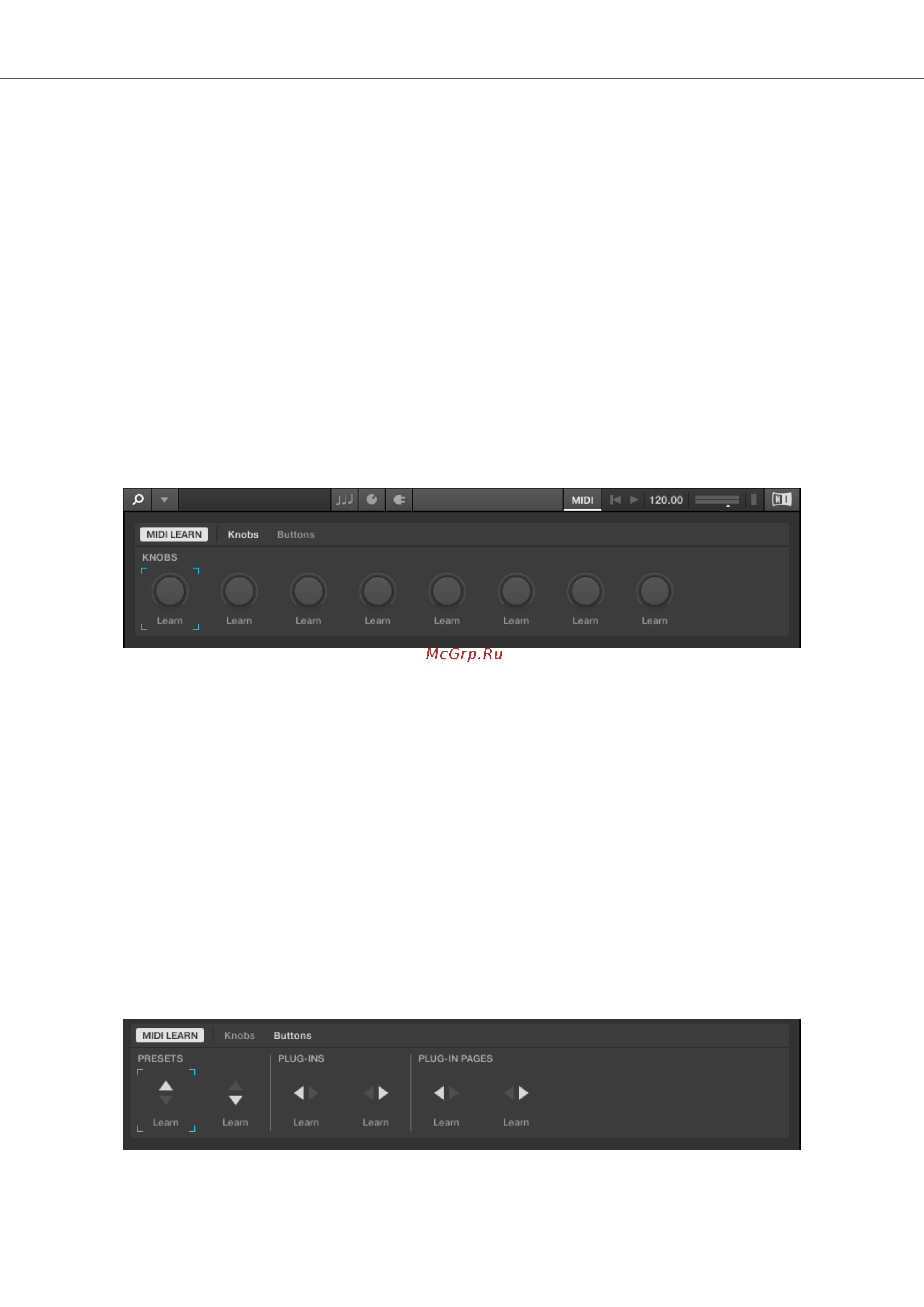Native Instruments Komplete Kontrol A49 [128/141] Assigning knobs to a third party controller