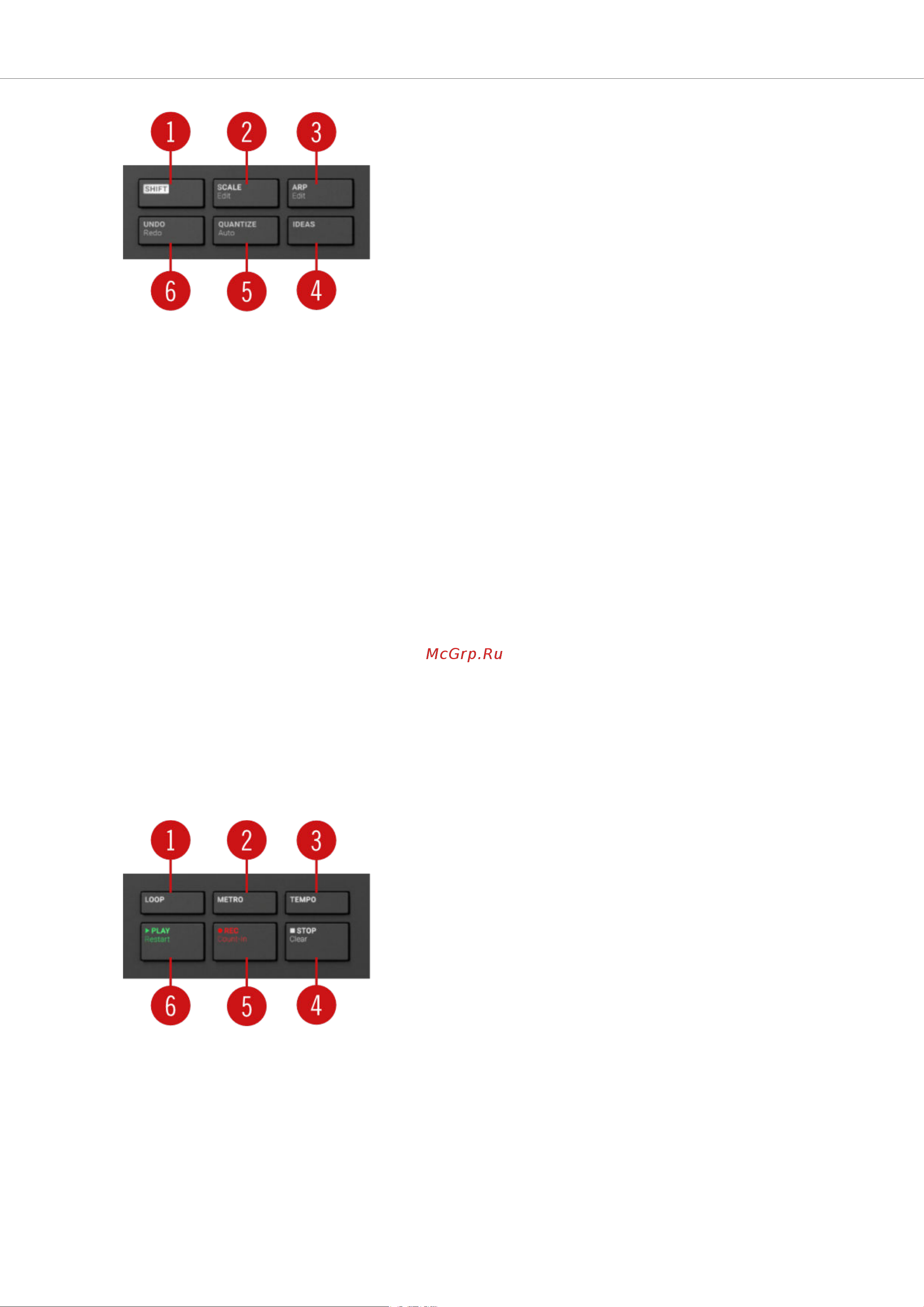 Native Instruments Komplete Kontrol A49 [38/141] Transport section