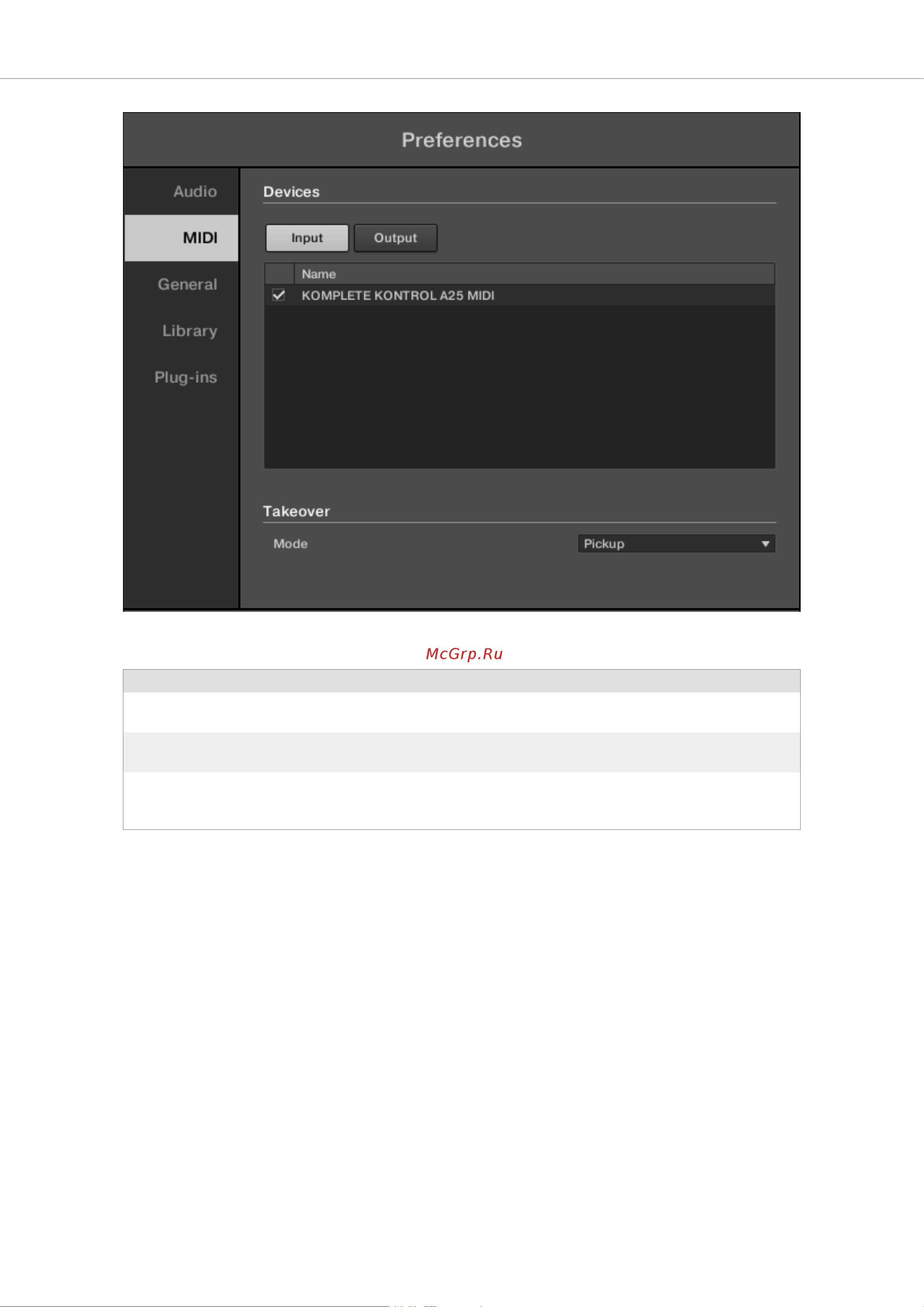 Native Instruments Komplete Kontrol A49 [49/141] Preferences general page