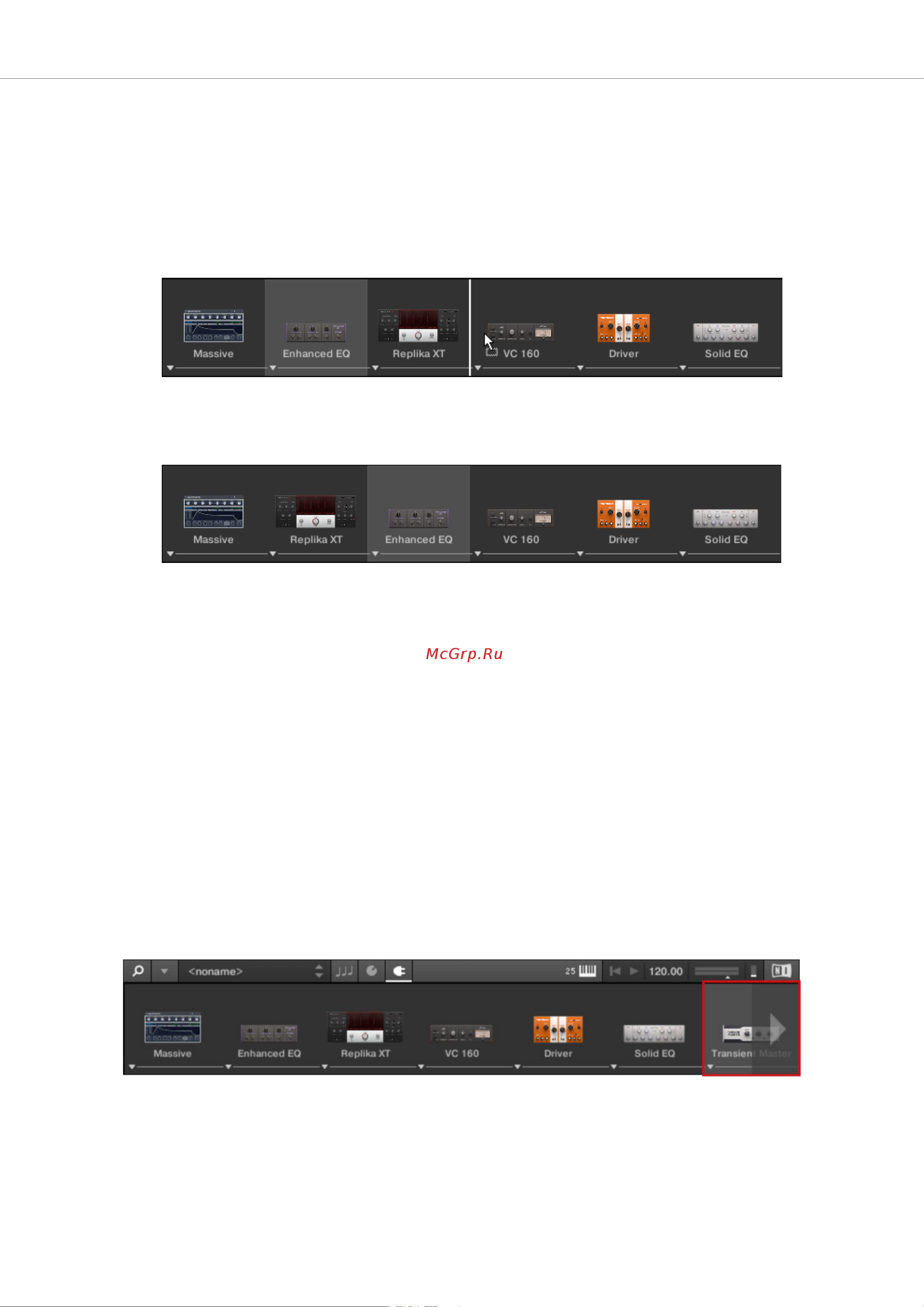 Native Instruments Komplete Kontrol A49 [78/141] Scrolling the plug in chain