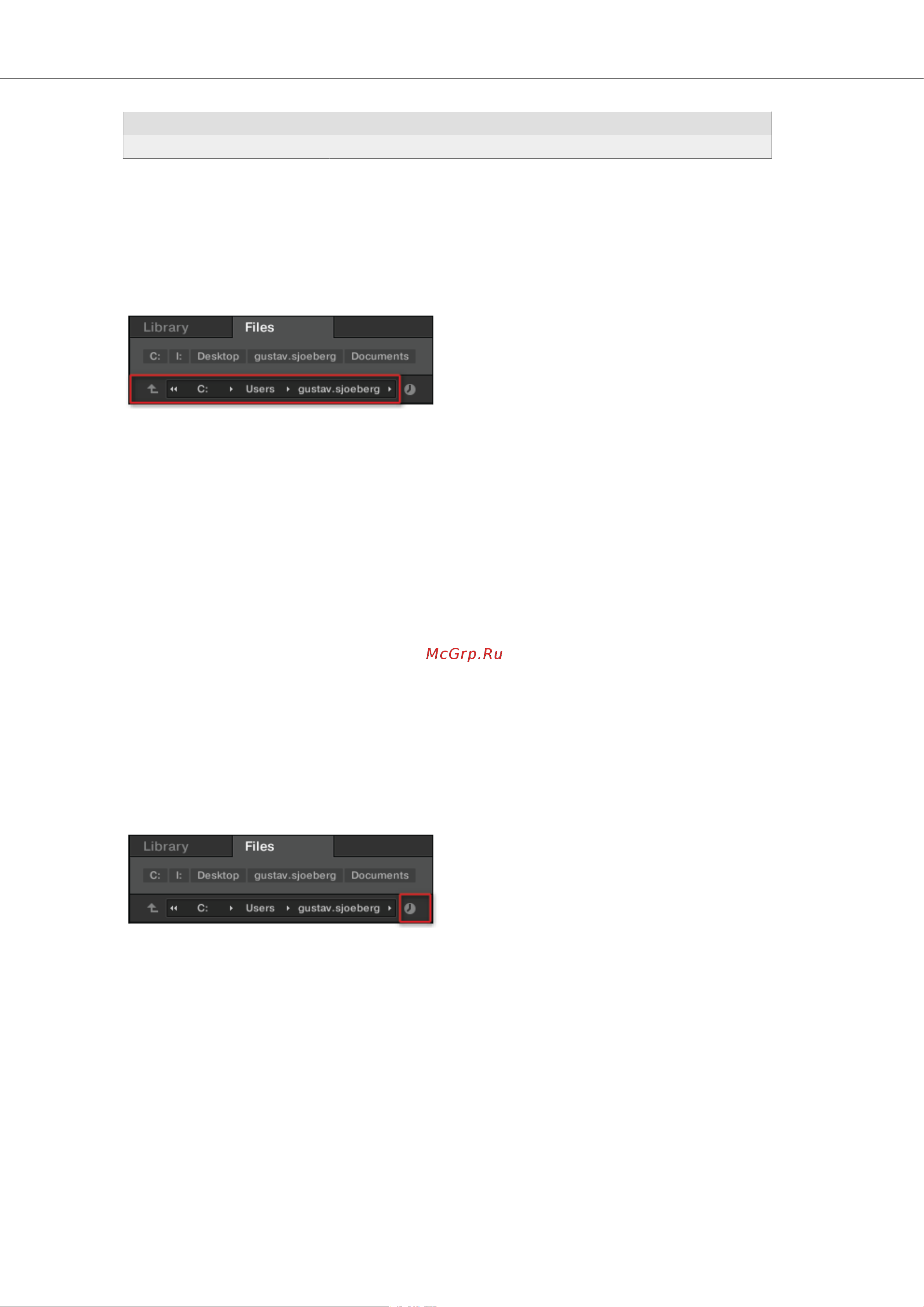 Native Instruments Komplete Kontrol A49 [91/141] Navigating to file locations with the location bar