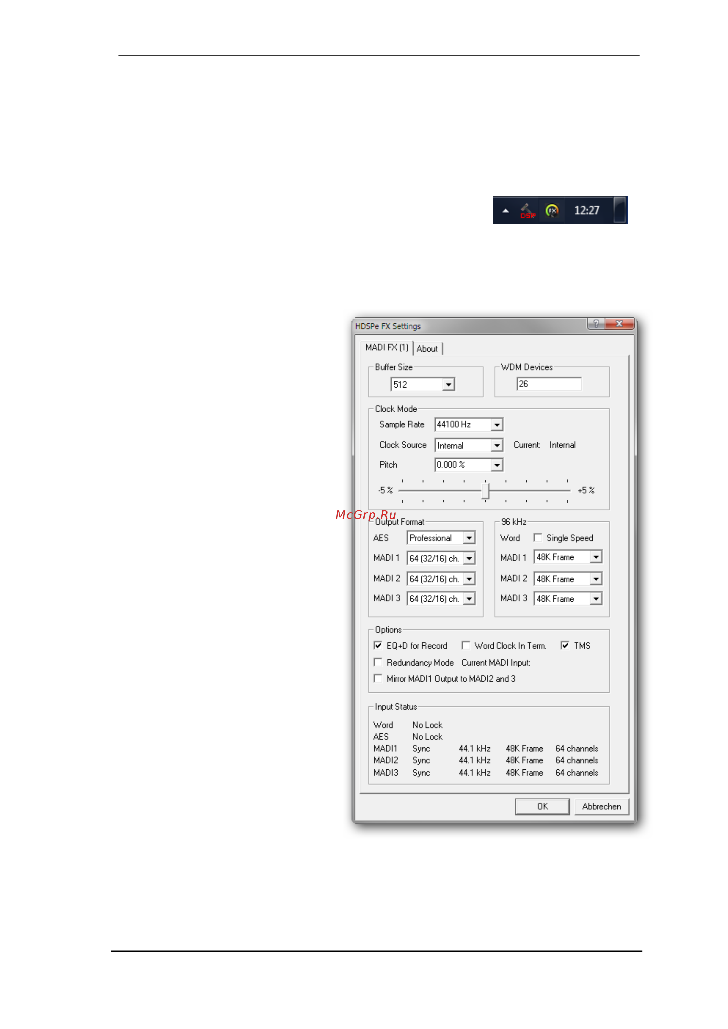 RME HDSPe MADI FX [13/87] Configuring the hdspe madi fx