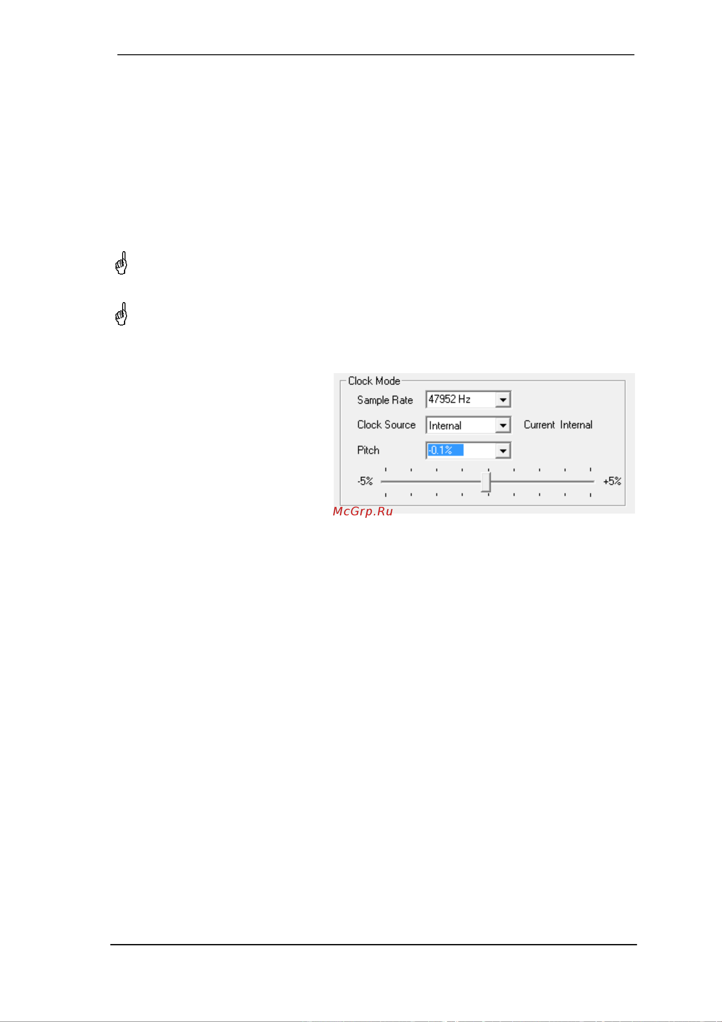 RME HDSPe MADI FX [17/87] Settings dialog pitch