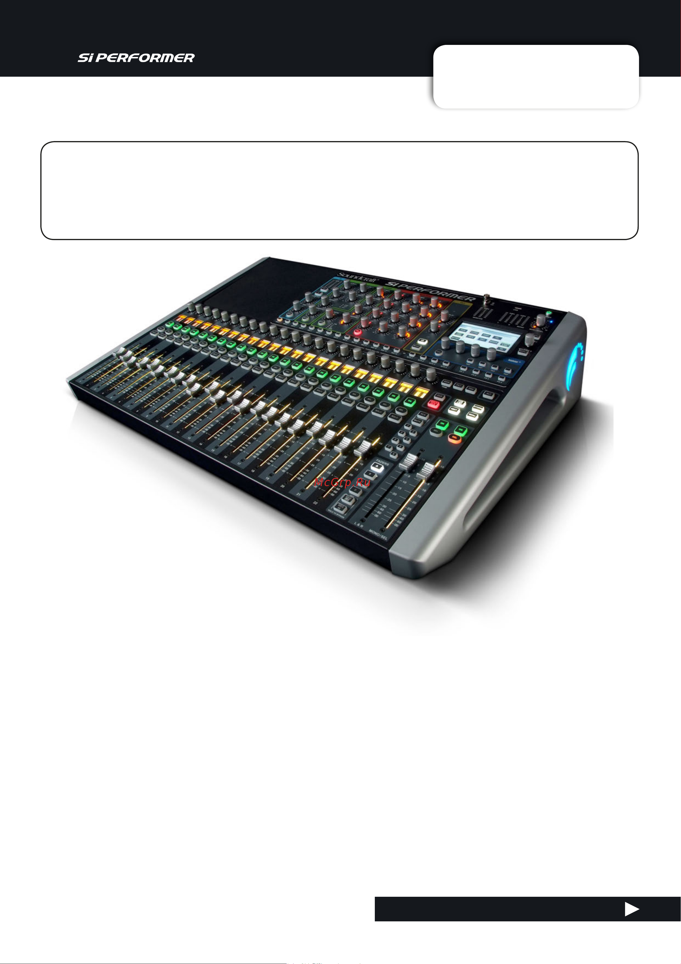 Soundcraft Si Performer 2 [4/135] Introduction to performer
