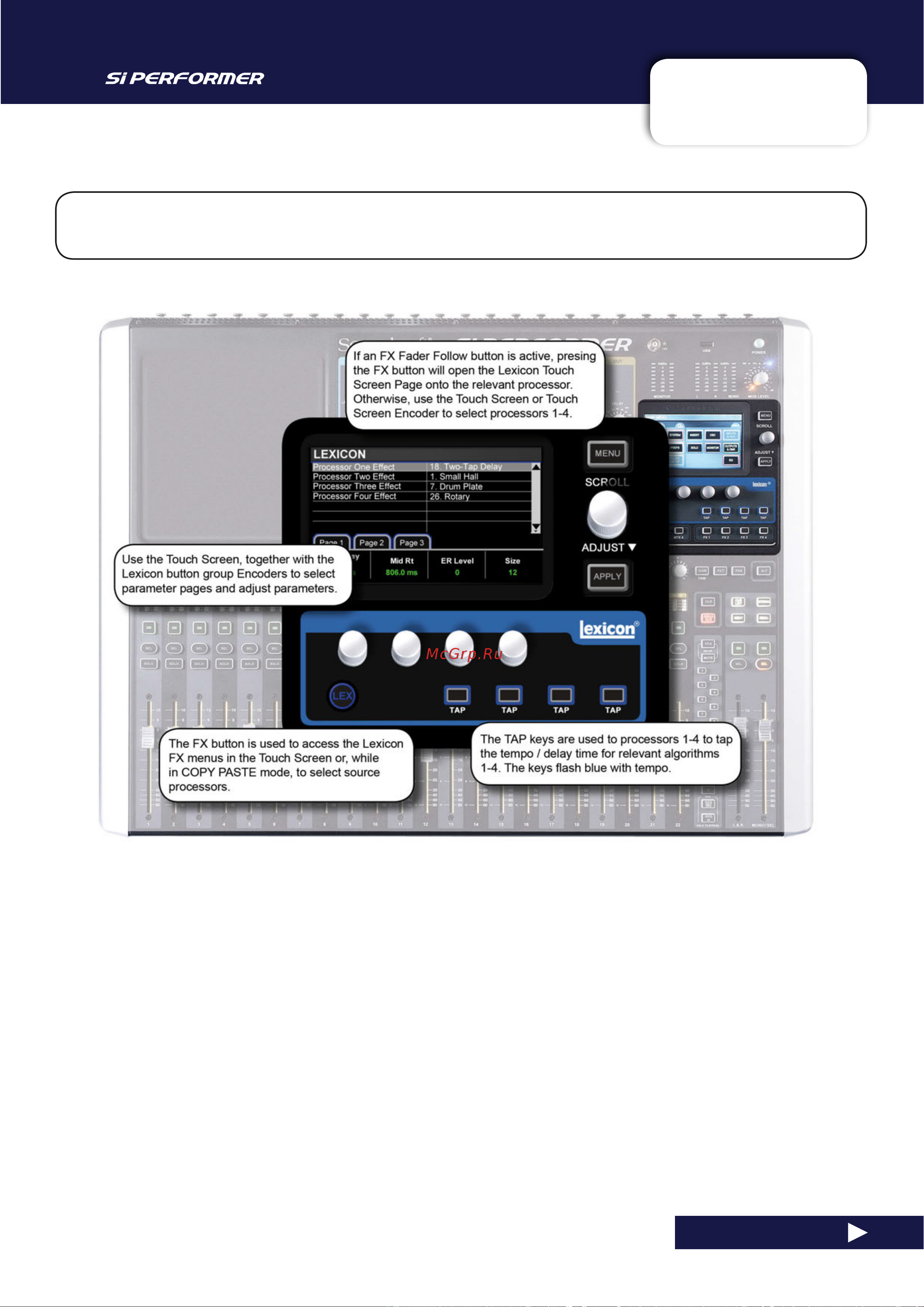 Soundcraft Si Performer 2 [99/135] Lexicon fx