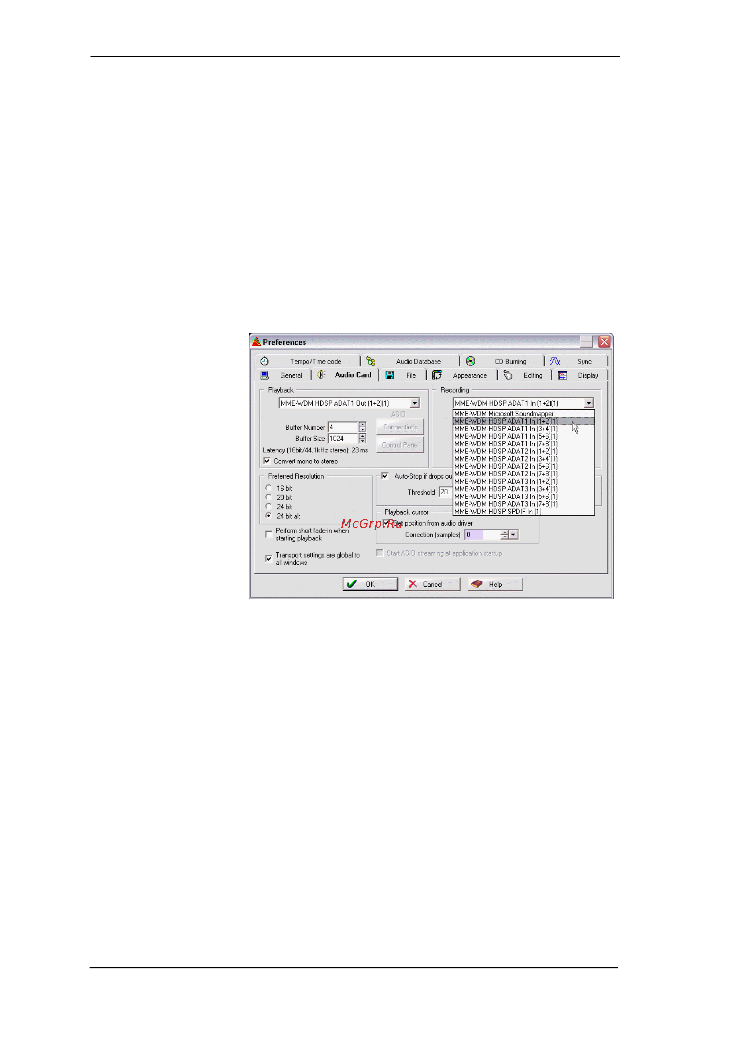 RME HDSP 9652 [18/75] Operation and usage