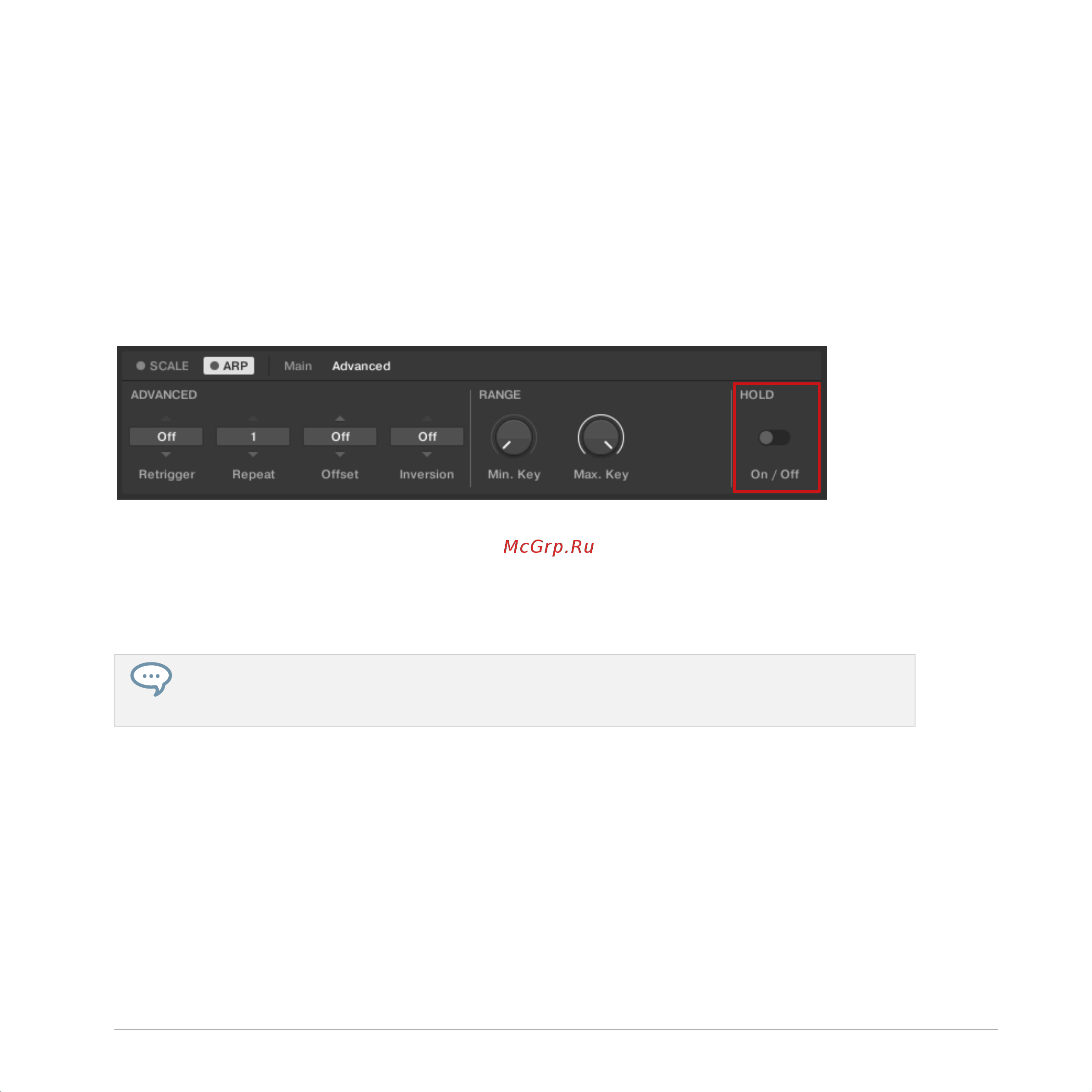 Native Instruments Komplete Kontrol A25 [141/183] Hold parameter