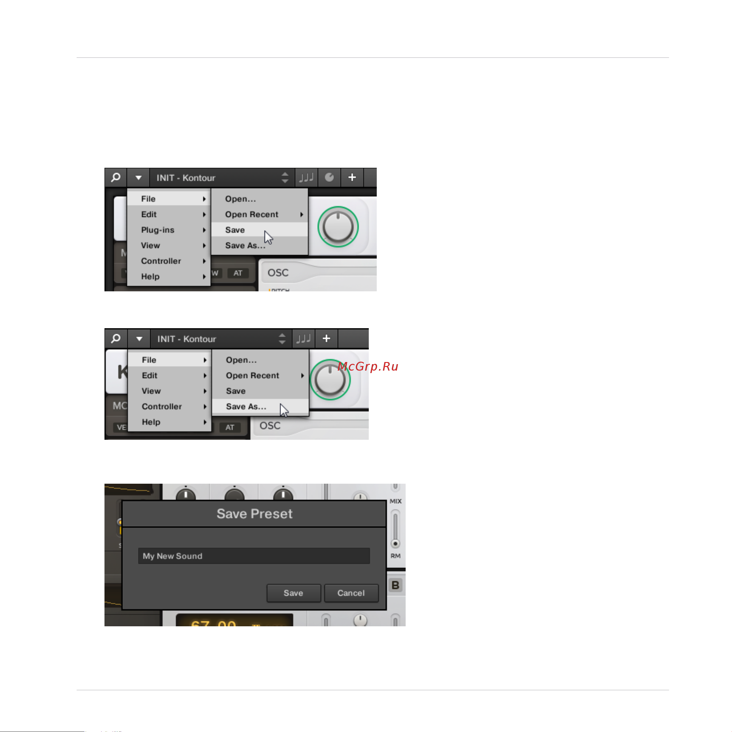Native Instruments Komplete Kontrol A25 [143/183] Saving a preset file