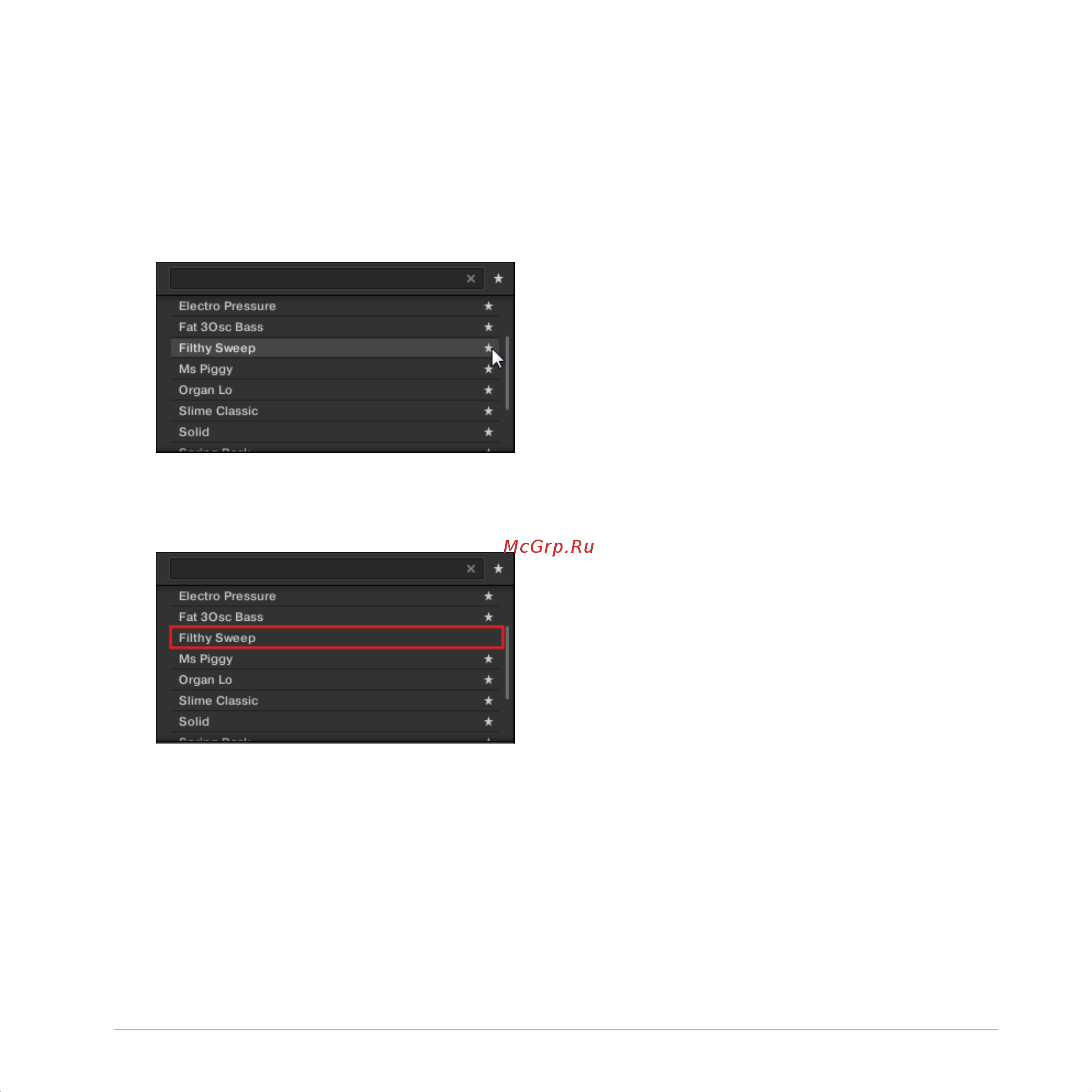 Native Instruments Komplete Kontrol A25 [90/183] Removing preset files from the favorites