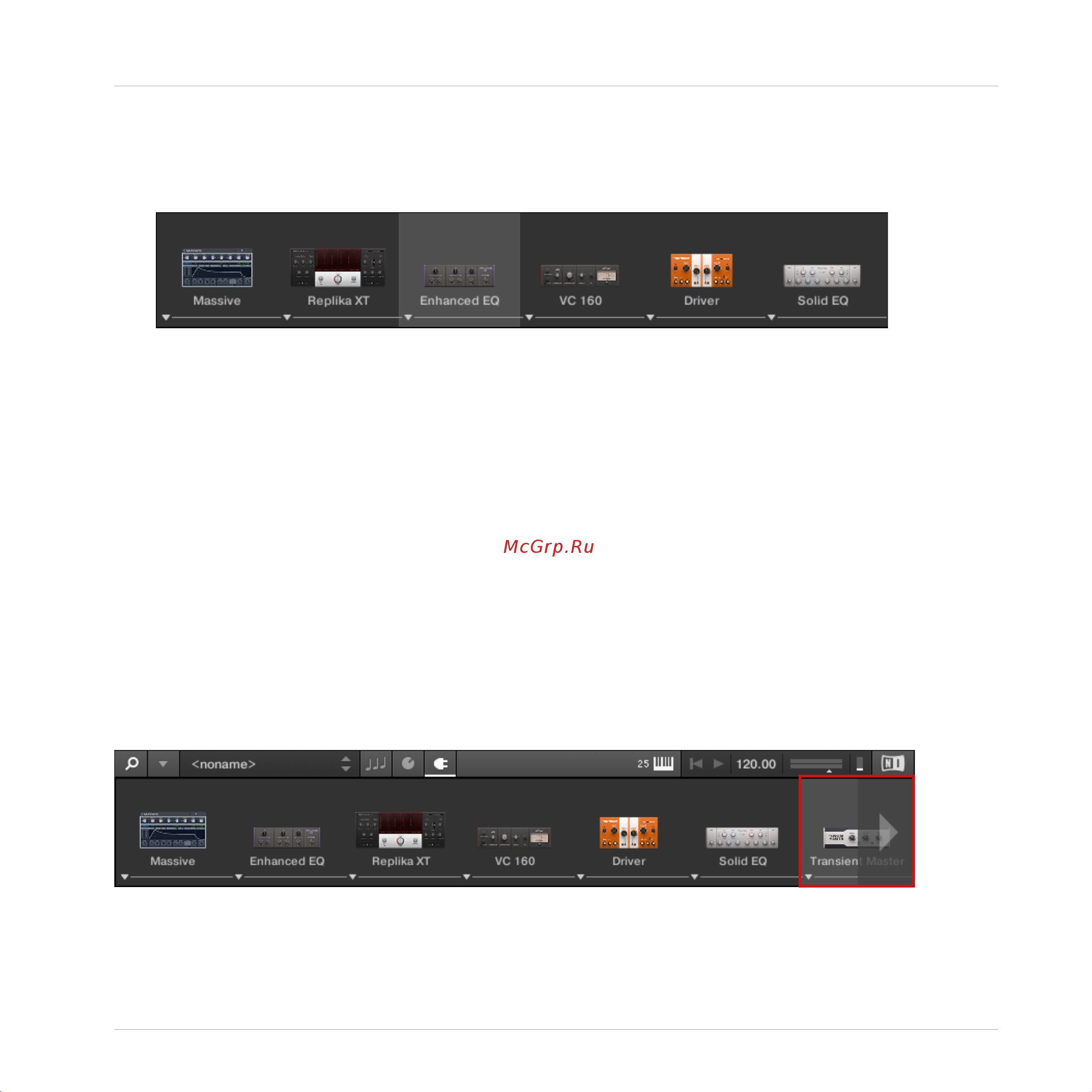 Native Instruments Komplete Kontrol A25 [98/183] Scrolling the plug in chain