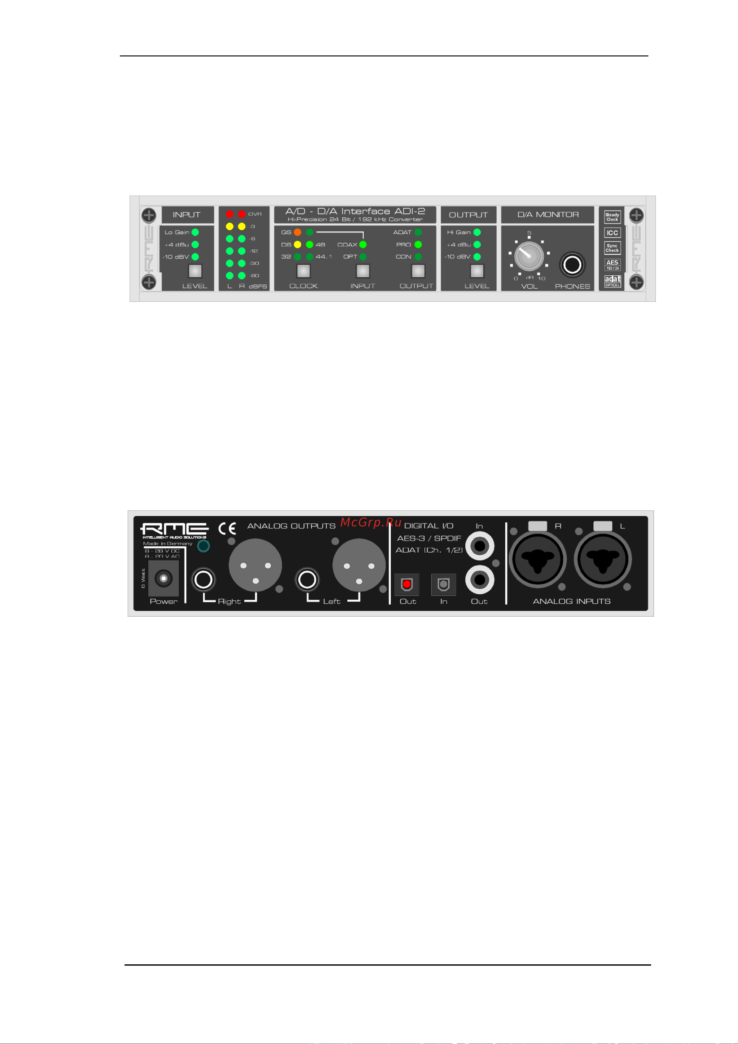 RME ADI-2 [13/17] Controls and connectors